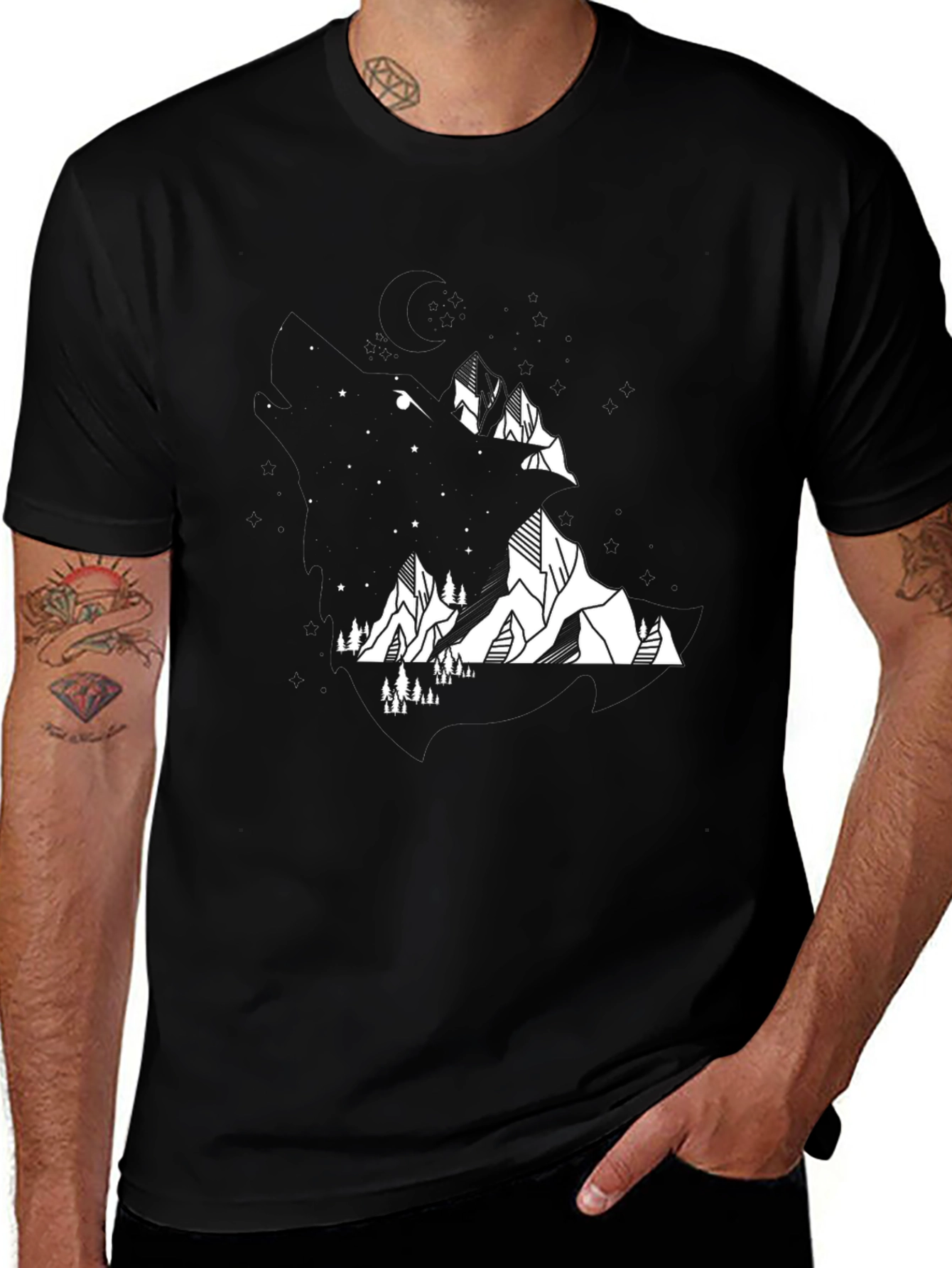 Mountainscape Graphic T-Shirt