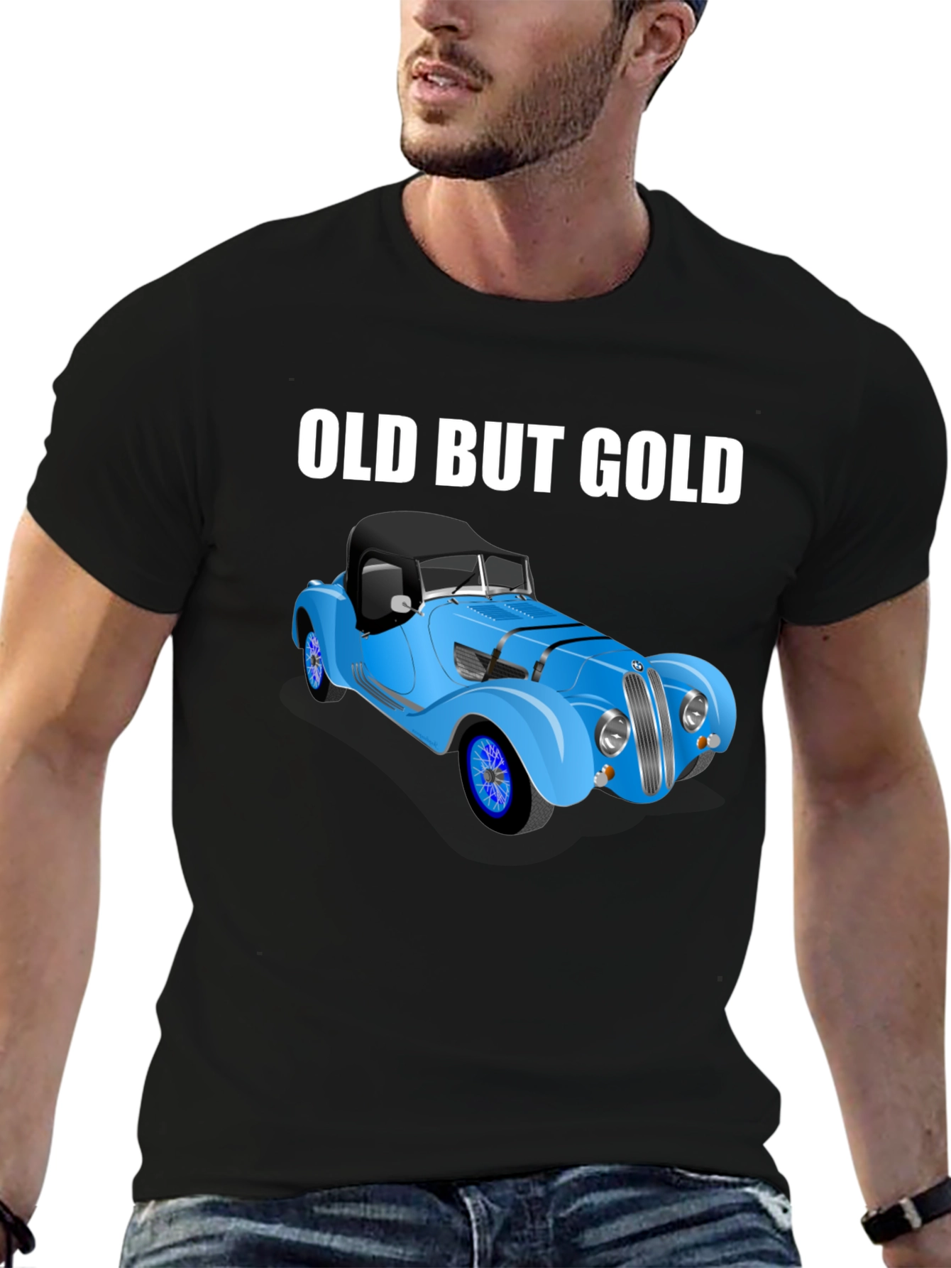 Old But Gold Classic Car T-Shirt