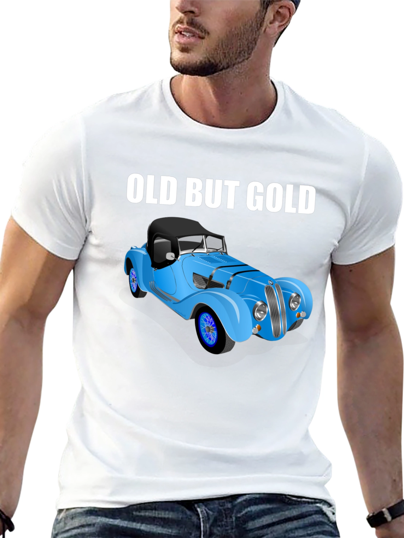 Old But Gold Classic Car T-Shirt