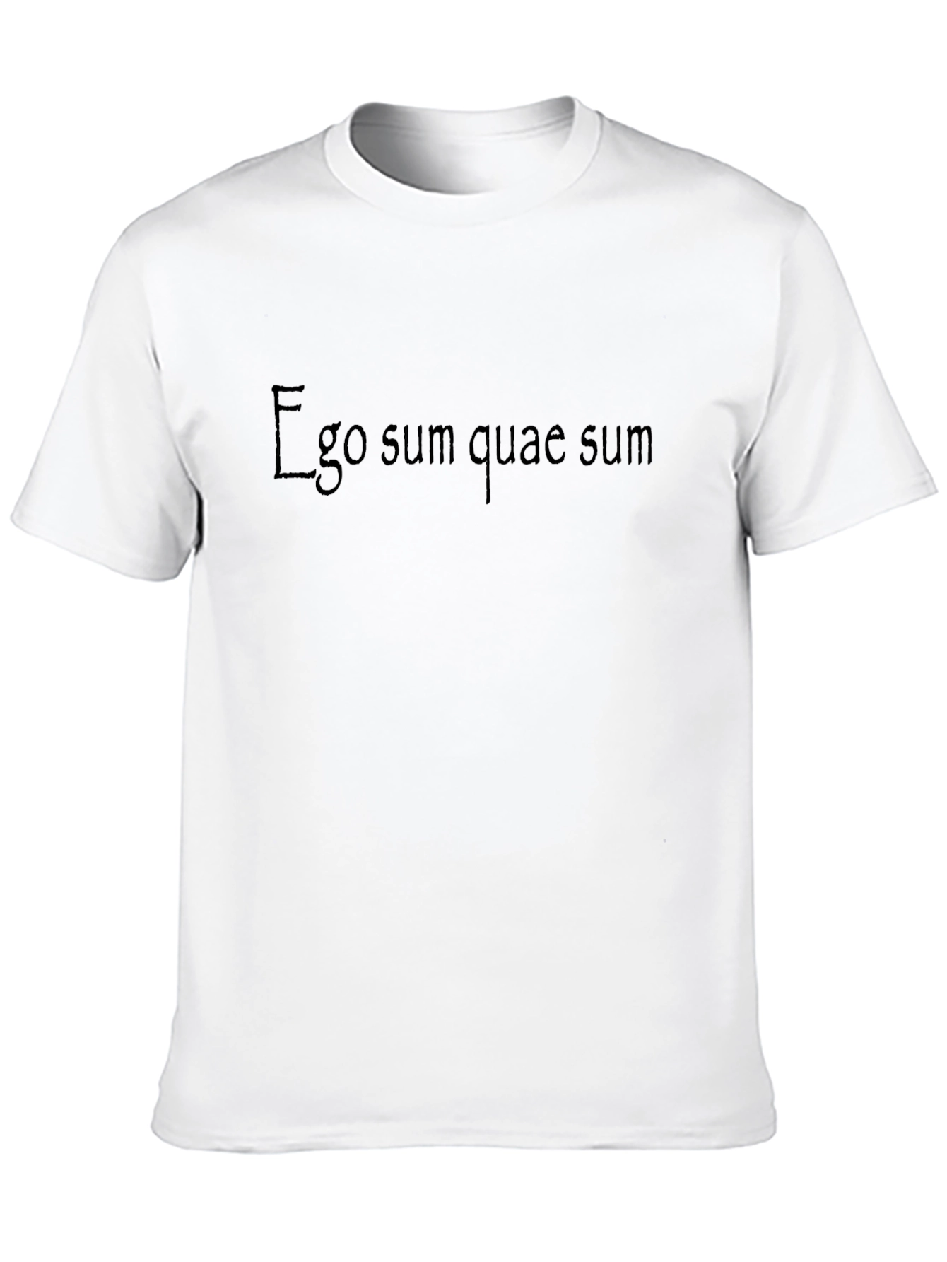 Ego Sum Quae Sum Graphic Tee - Black