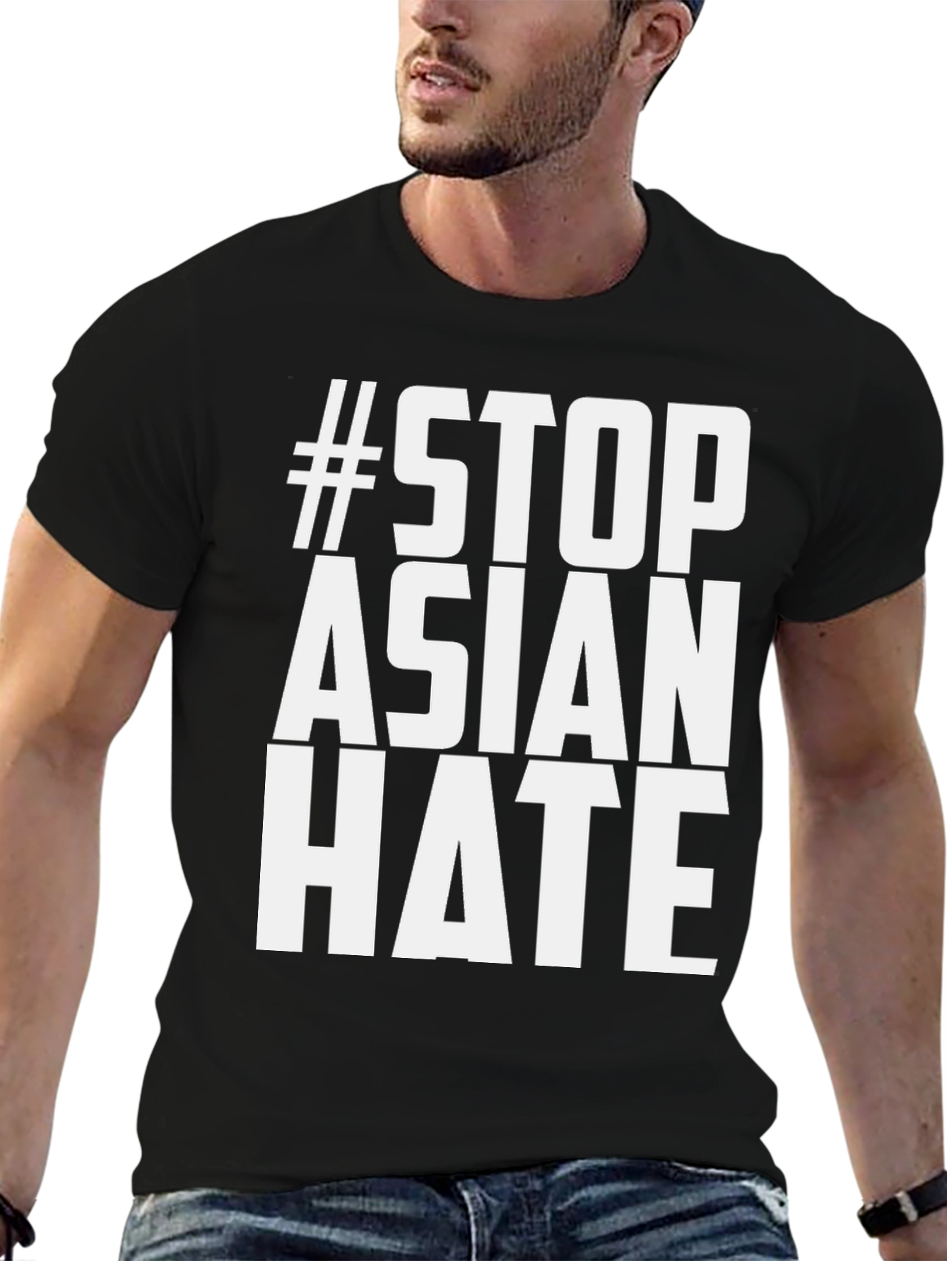 Stop Asian Hate T-Shirt - Black