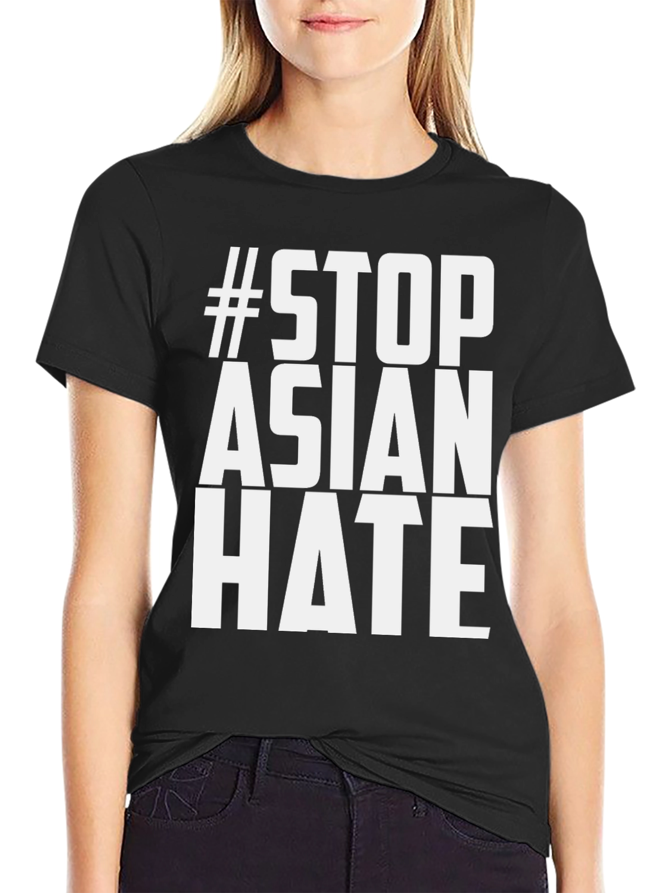 Stop Asian Hate T-Shirt - Black