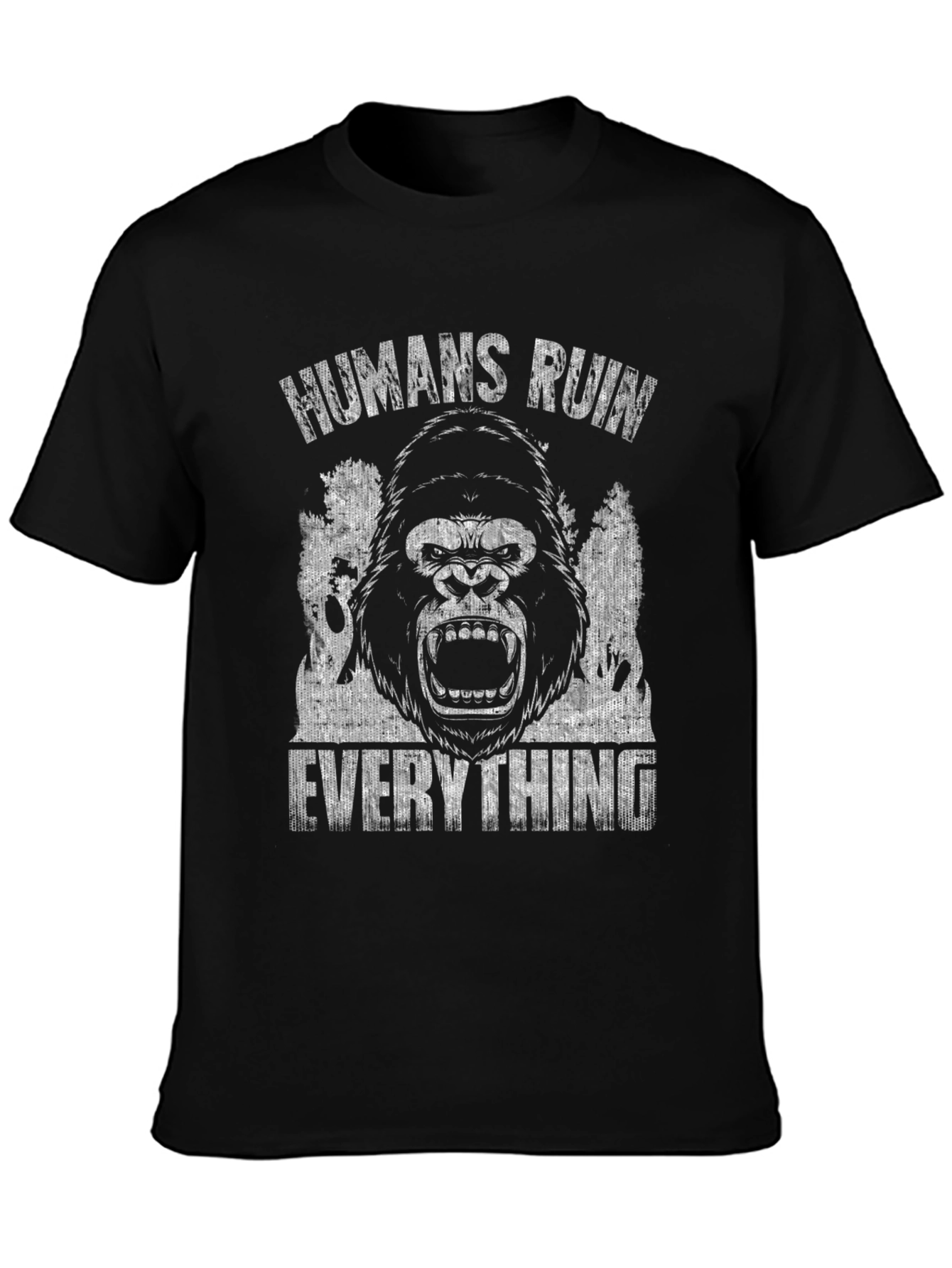 Humans Ruin Everything Gorilla Graphic Tee