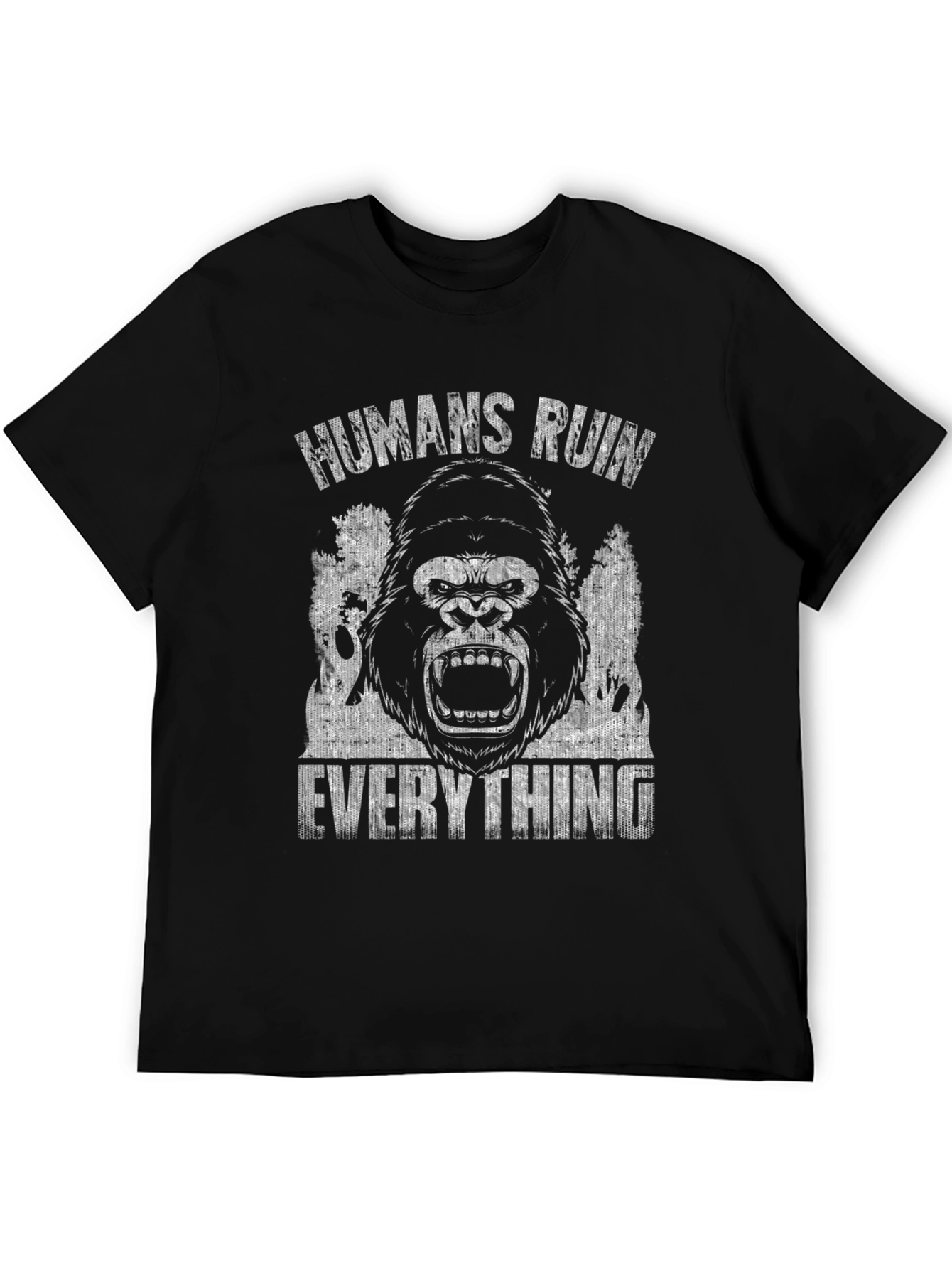 Humans Ruin Everything Gorilla Graphic Tee