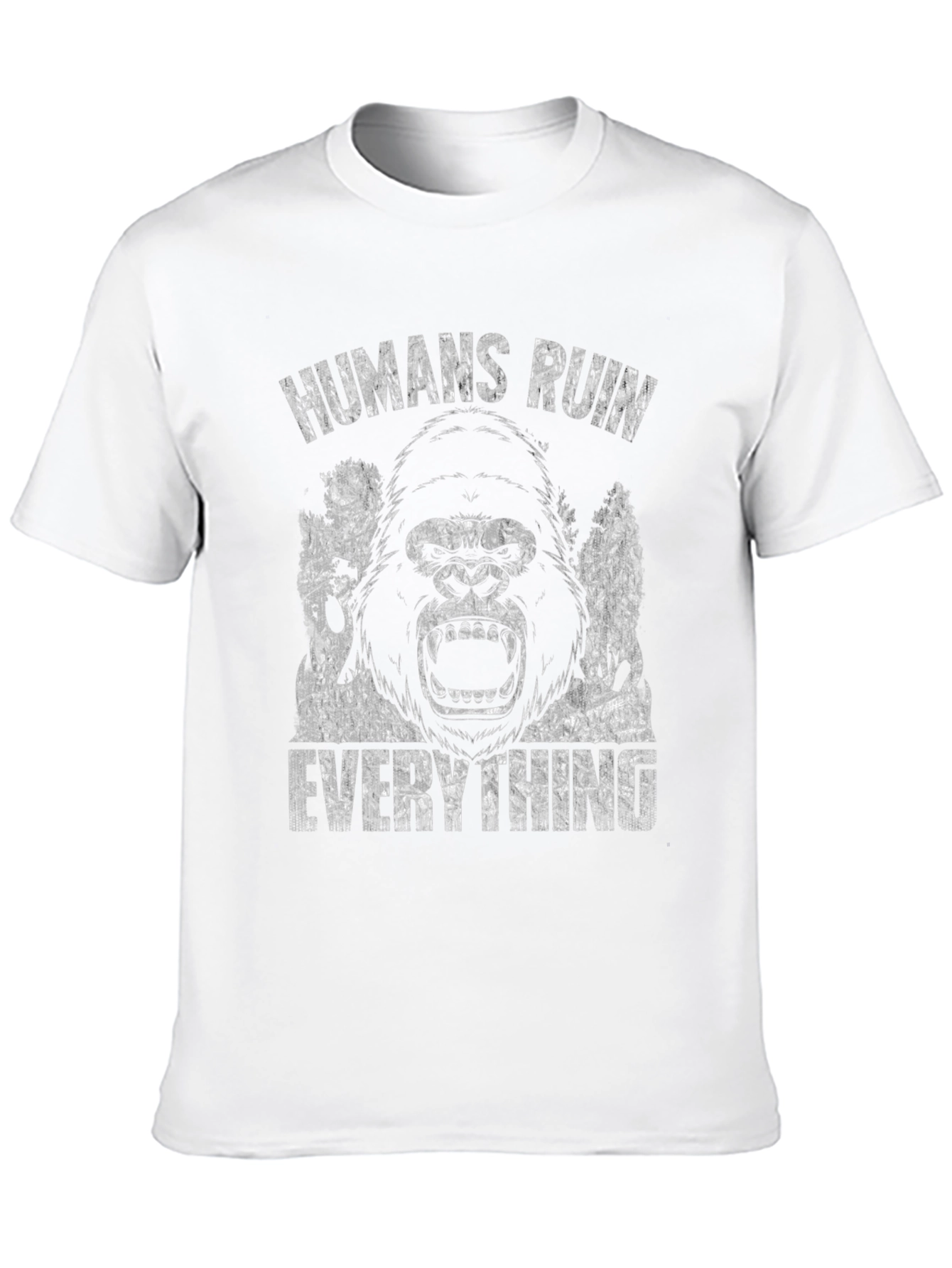 Humans Ruin Everything Gorilla Graphic Tee