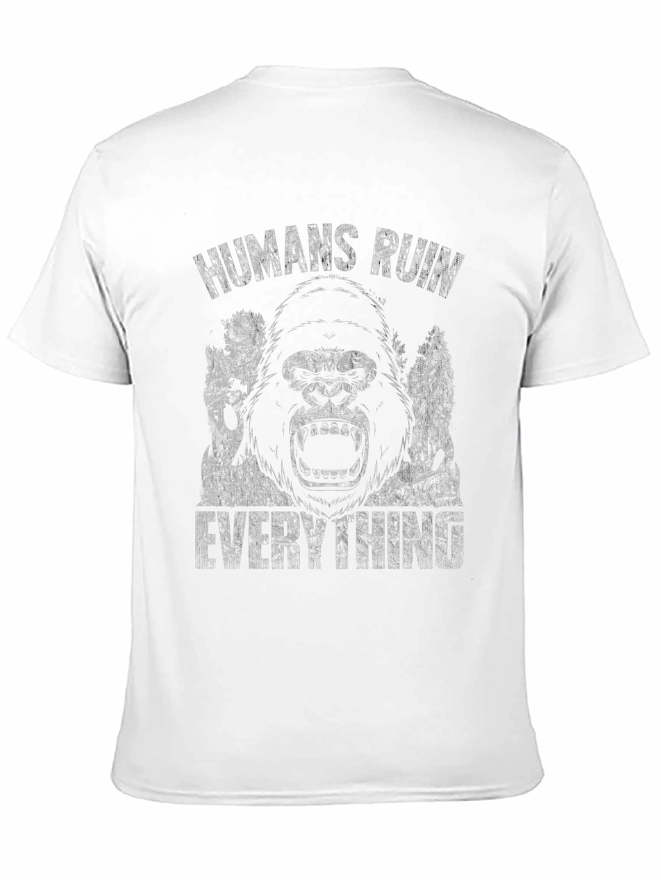 Humans Ruin Everything Gorilla Graphic Tee