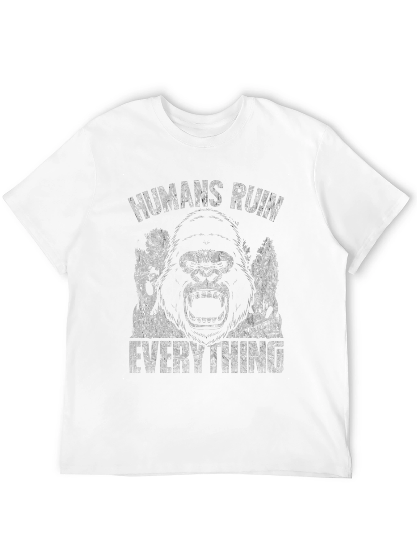 Humans Ruin Everything Gorilla Graphic Tee