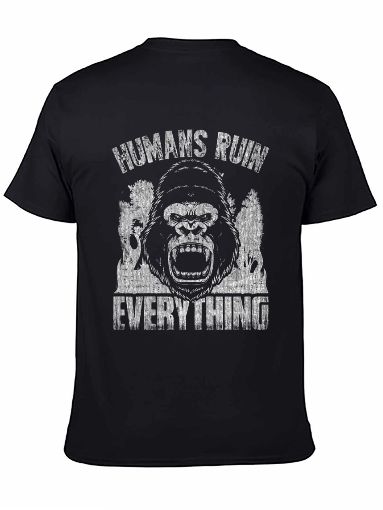 Humans Ruin Everything Gorilla Graphic Tee