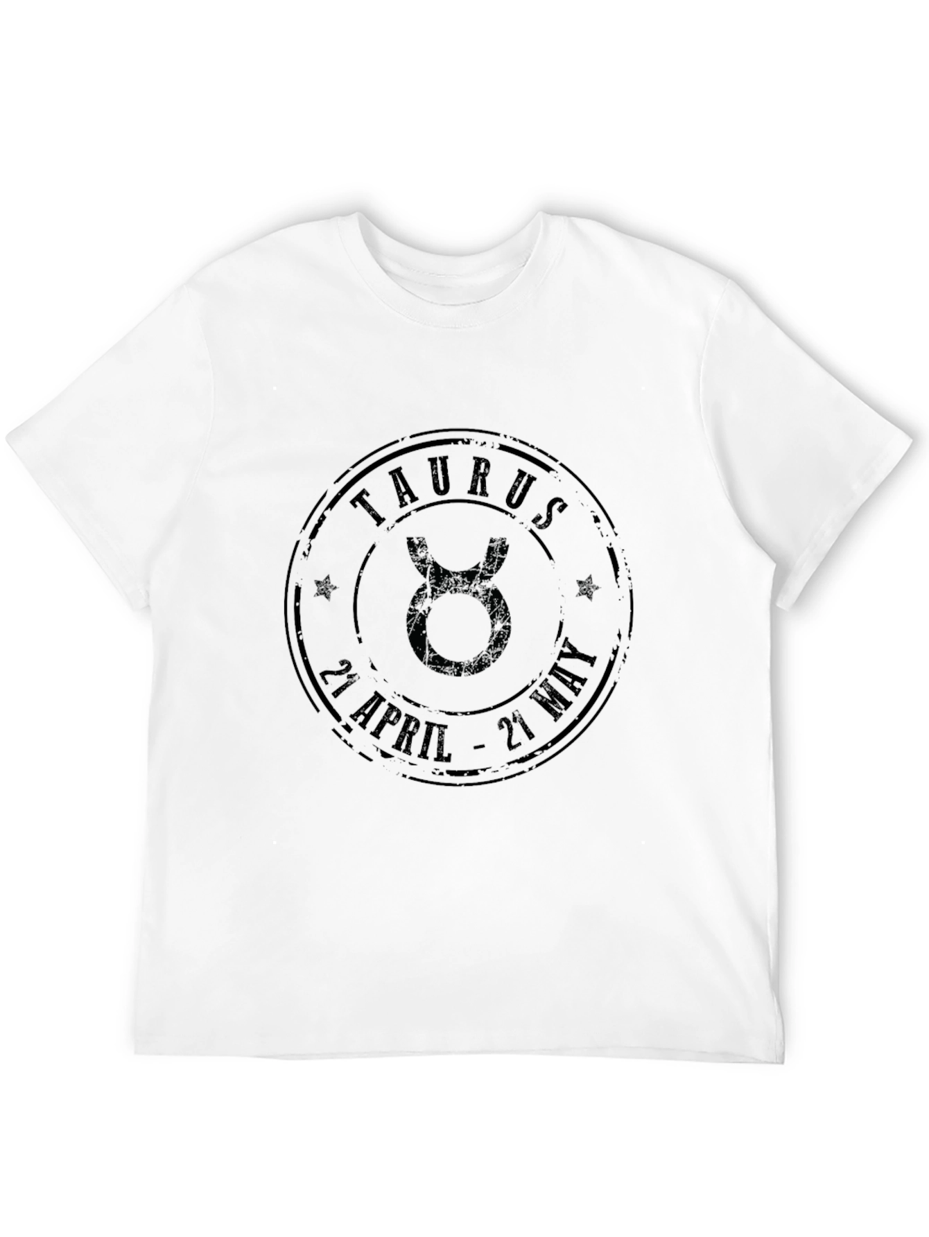 Taurus Zodiac Sign Black Graphic T-Shirt
