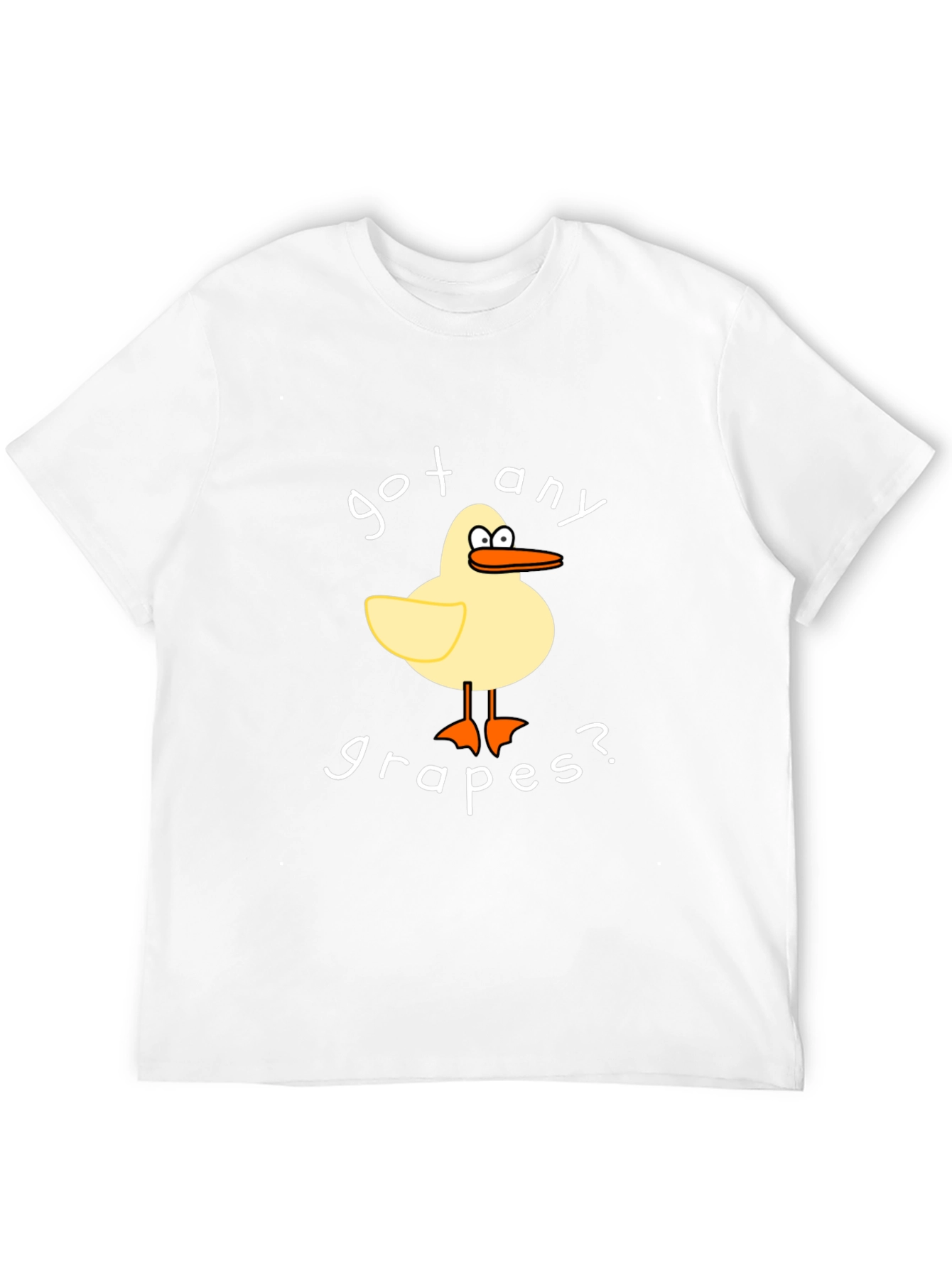 Got Any Grapes? Funny Cartoon Duck T-Shirt