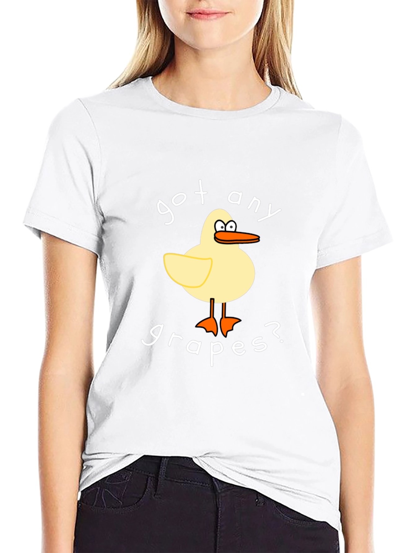Got Any Grapes? Funny Cartoon Duck T-Shirt