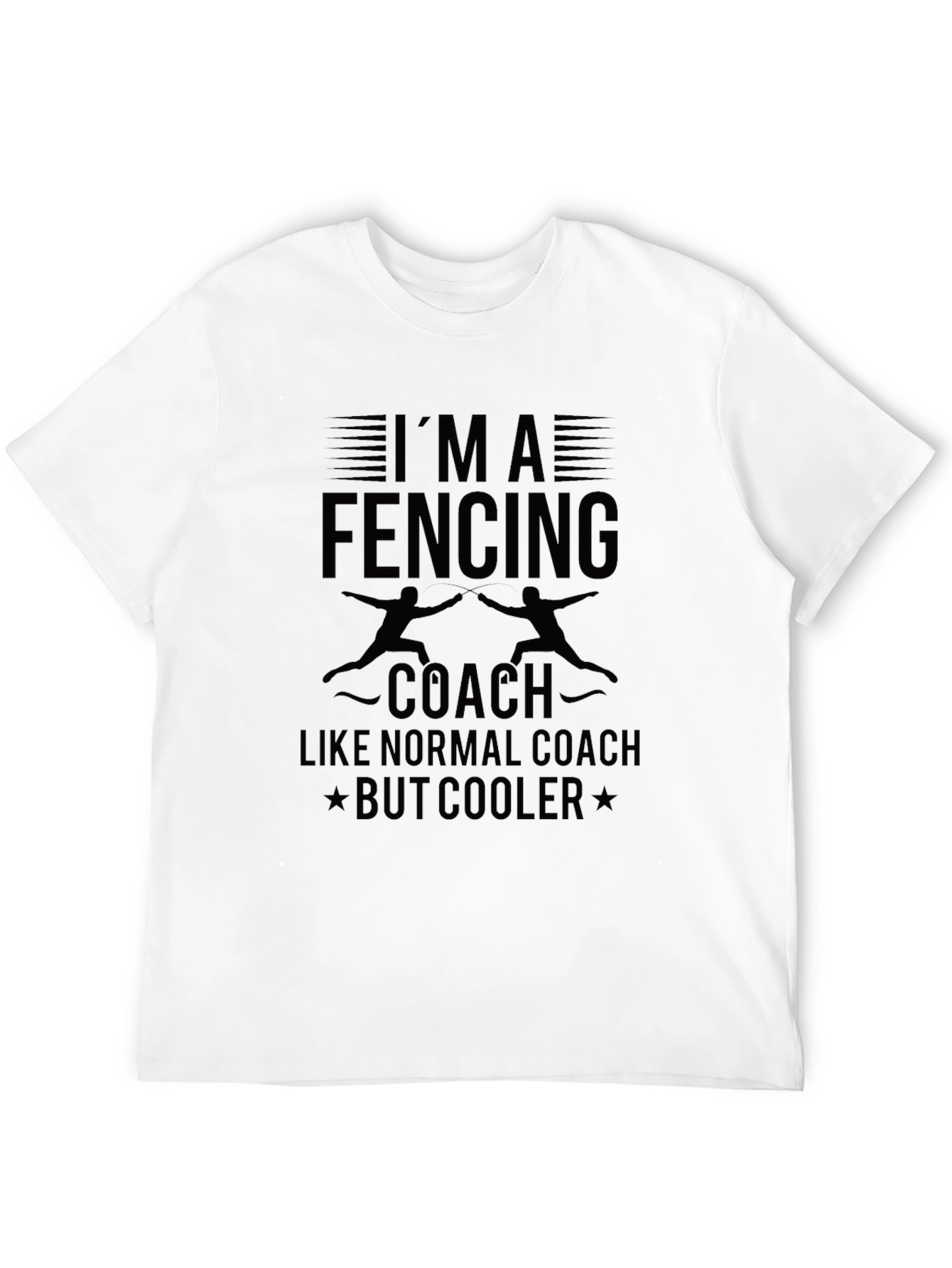 Fencing Coach T-Shirt - Cool & Unique Design