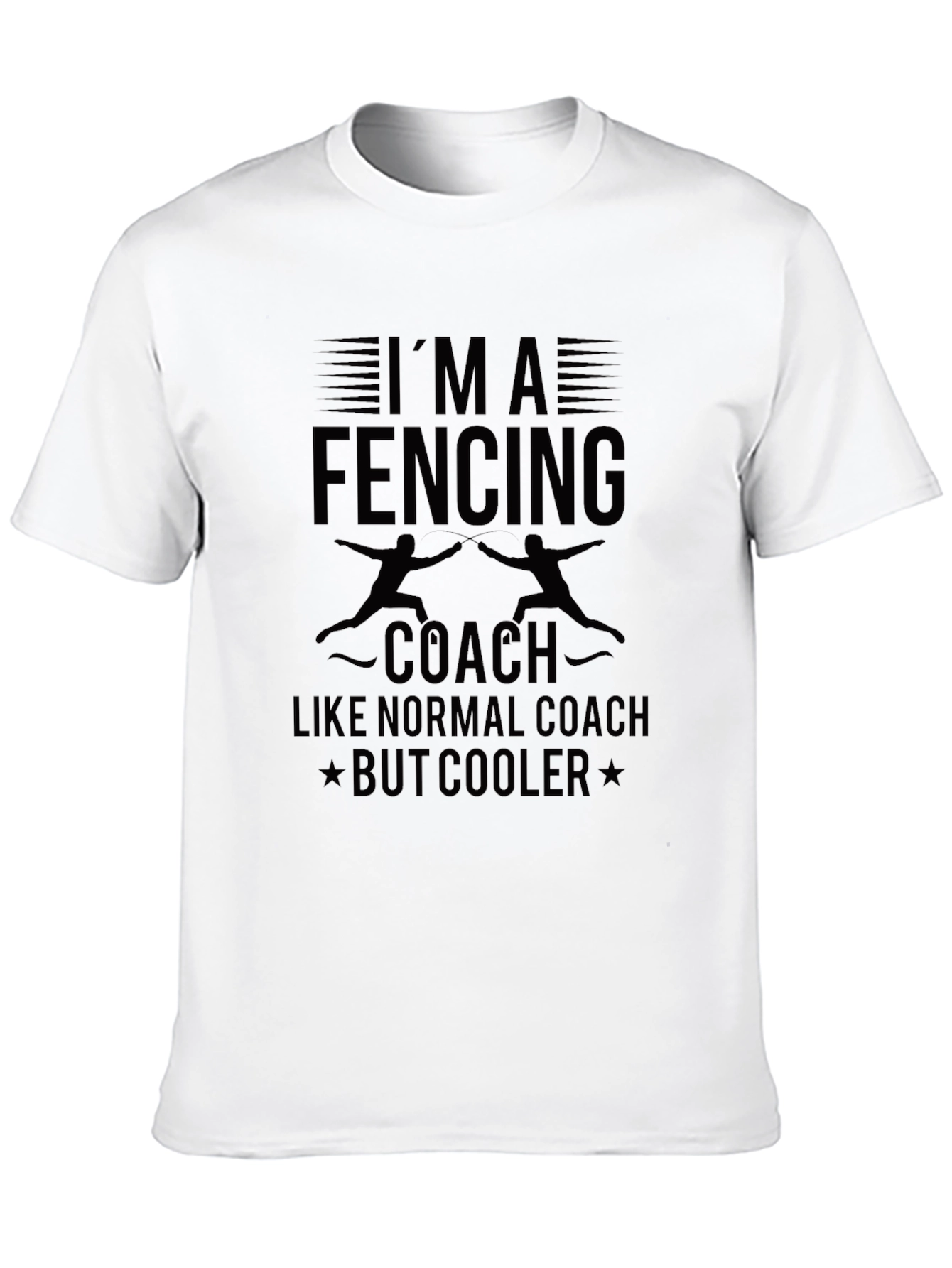 Fencing Coach T-Shirt - Cool & Unique Design