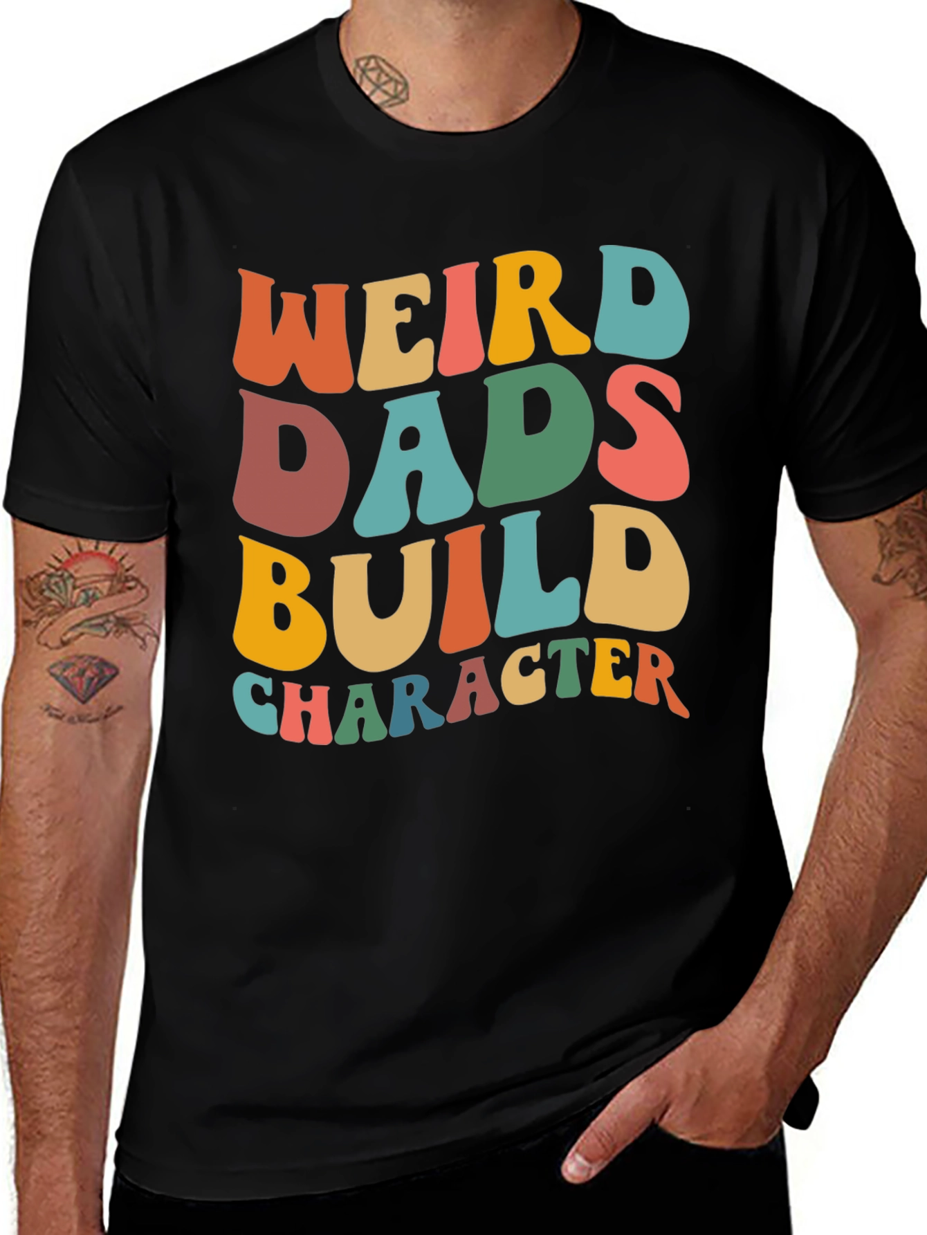 Weird Dads Build Character T-Shirt