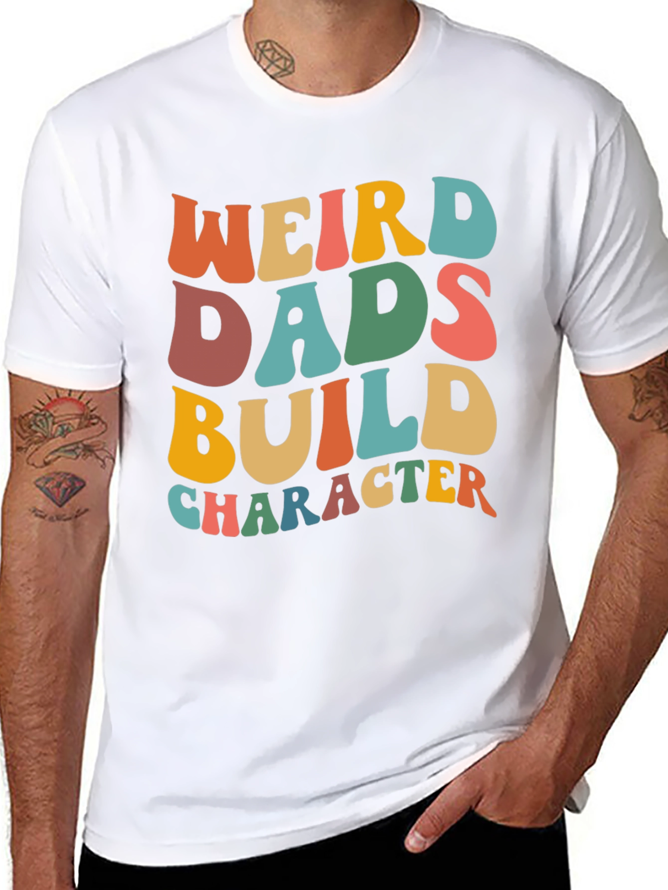 Weird Dads Build Character T-Shirt