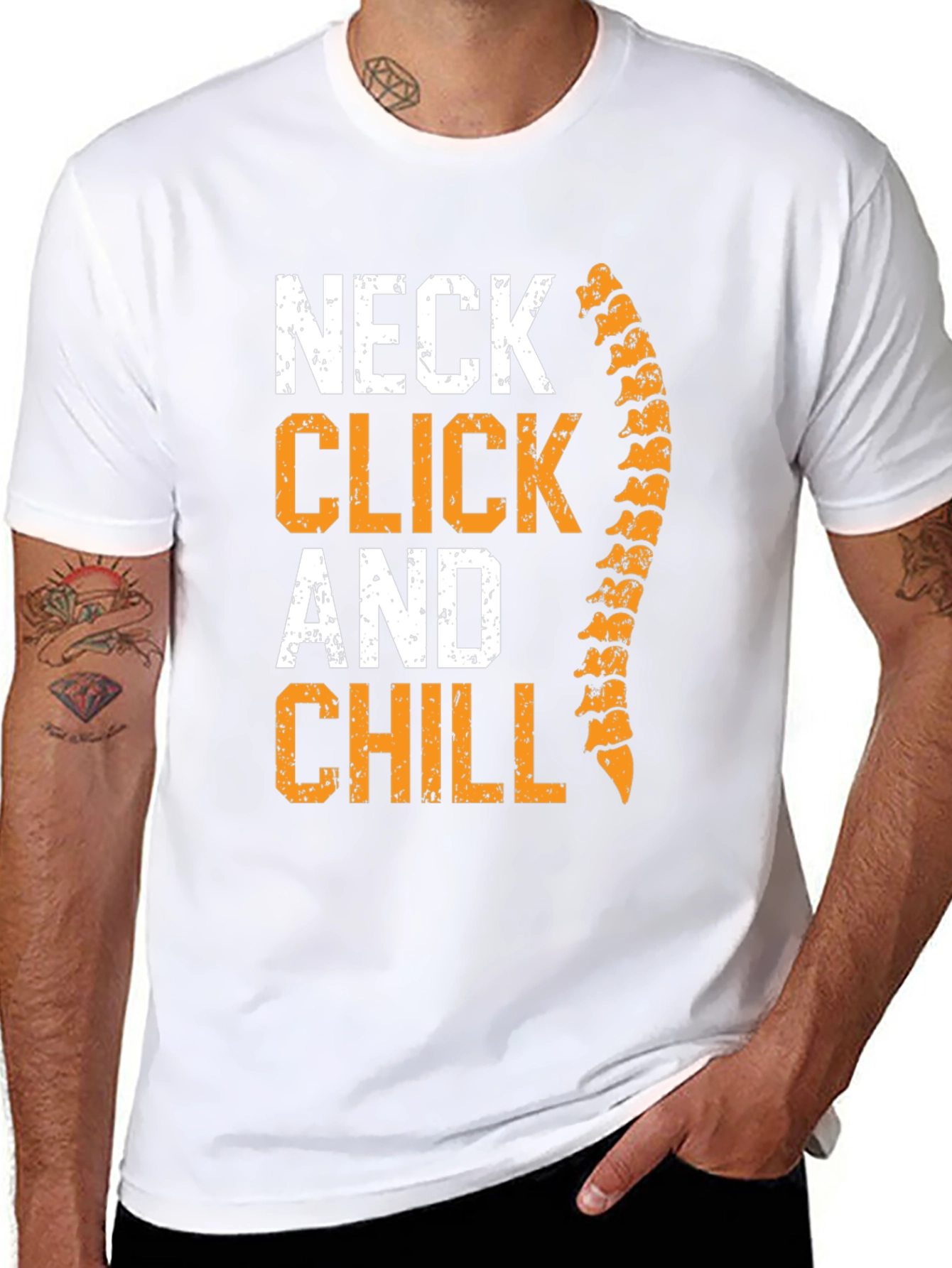Chiropractor Neck Click & Chill Graphic T-Shirt