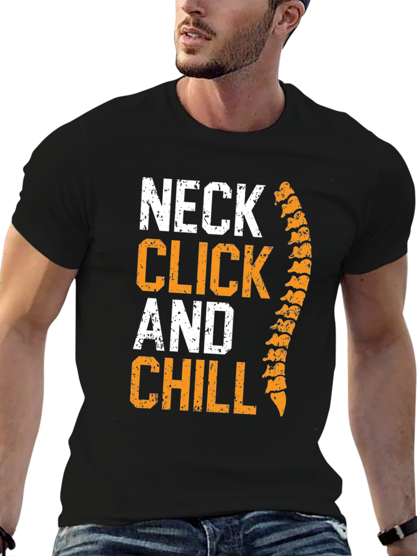 Chiropractor Neck Click & Chill Graphic T-Shirt