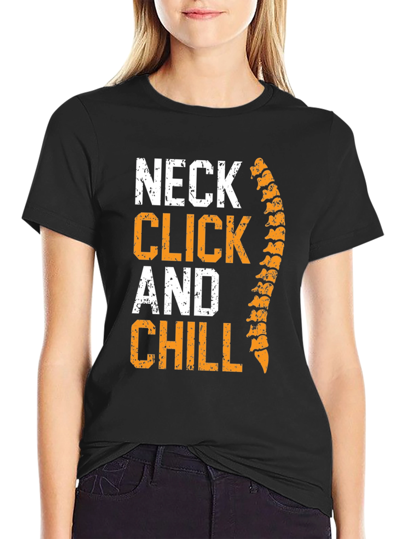 Chiropractor Neck Click & Chill Graphic T-Shirt