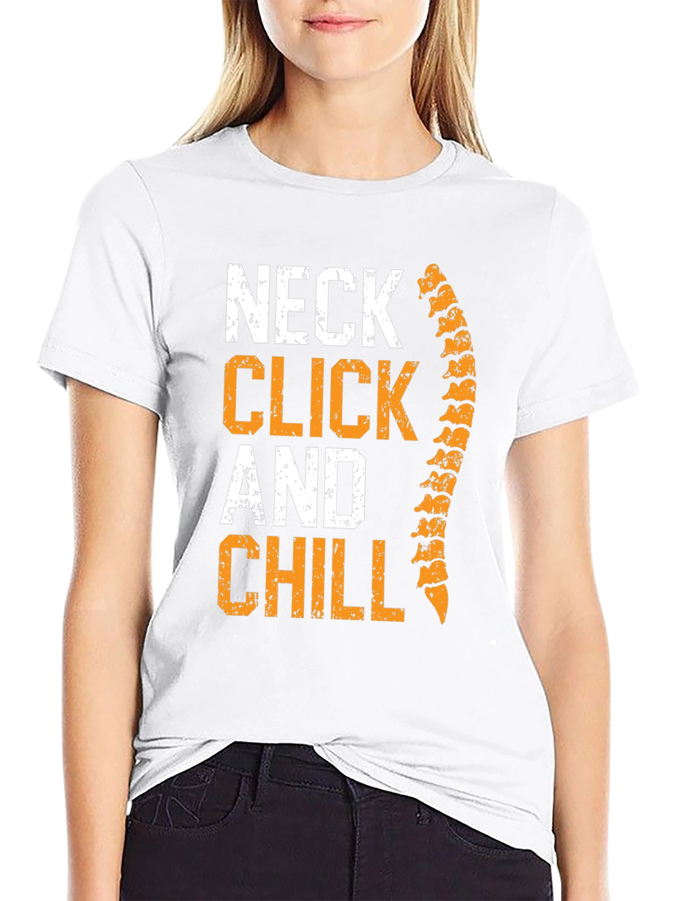 Chiropractor Neck Click & Chill Graphic T-Shirt