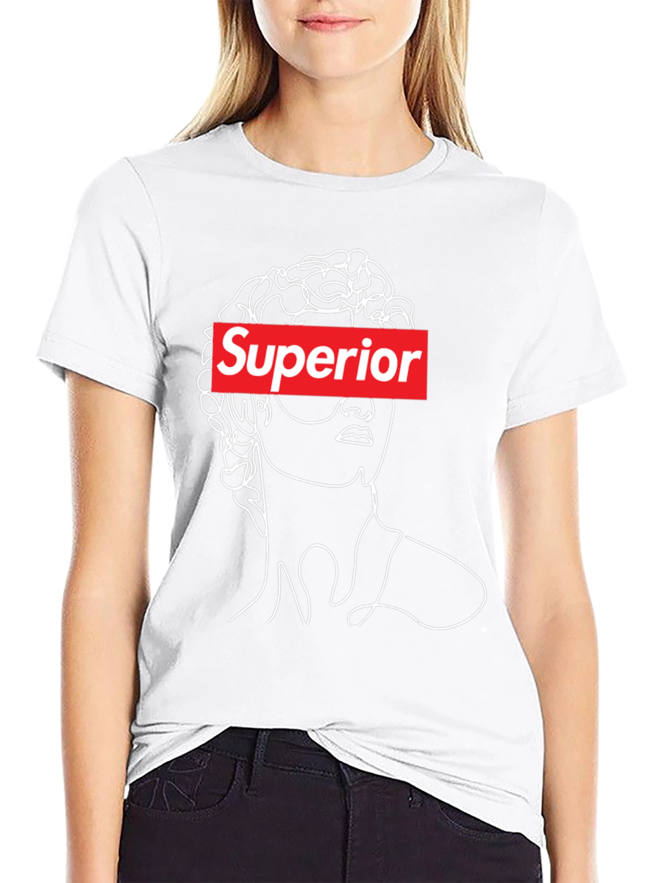 Superior Graphic Print T-Shirt - Black
