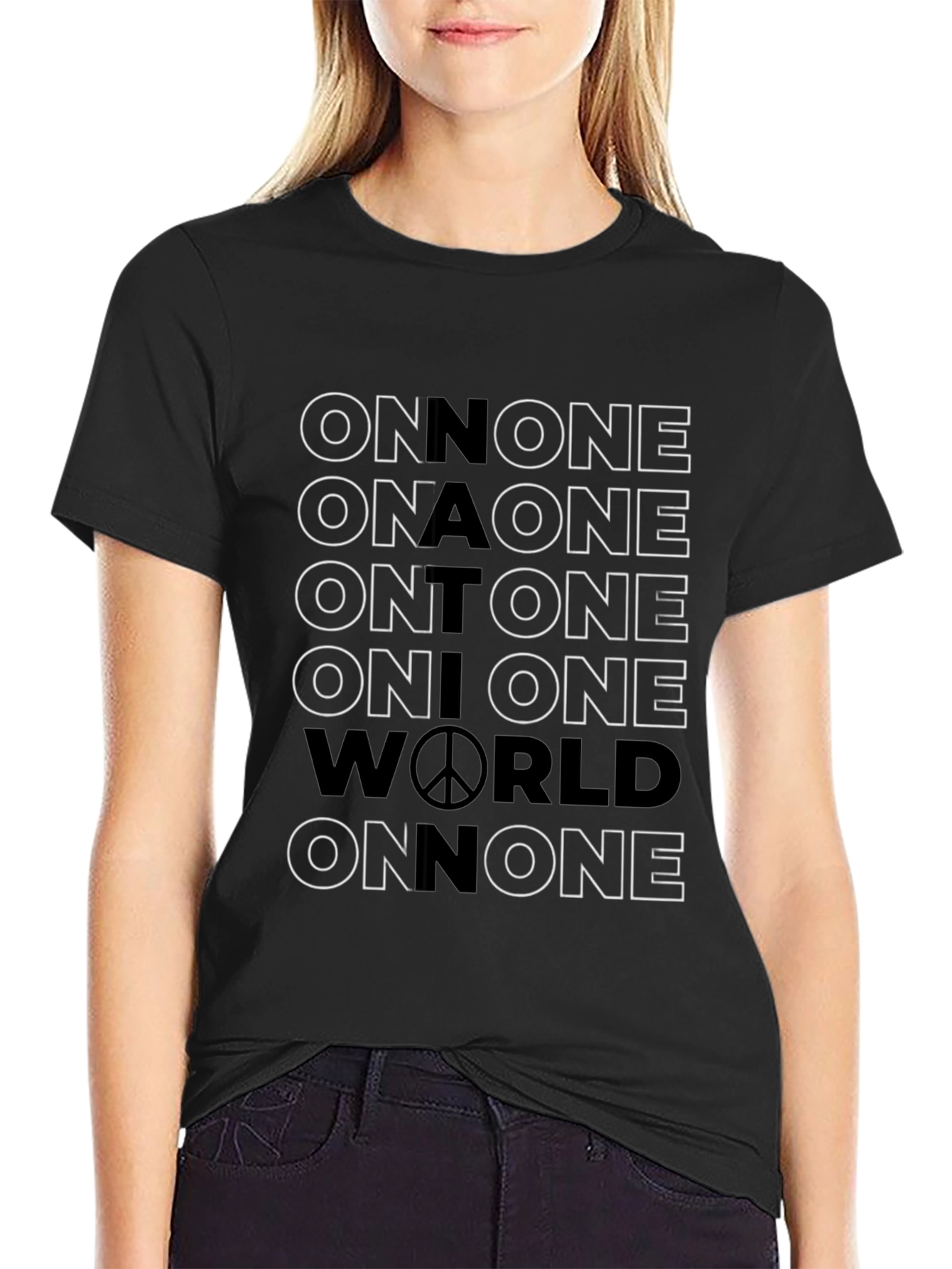 One Nation One World Graphic T-Shirt