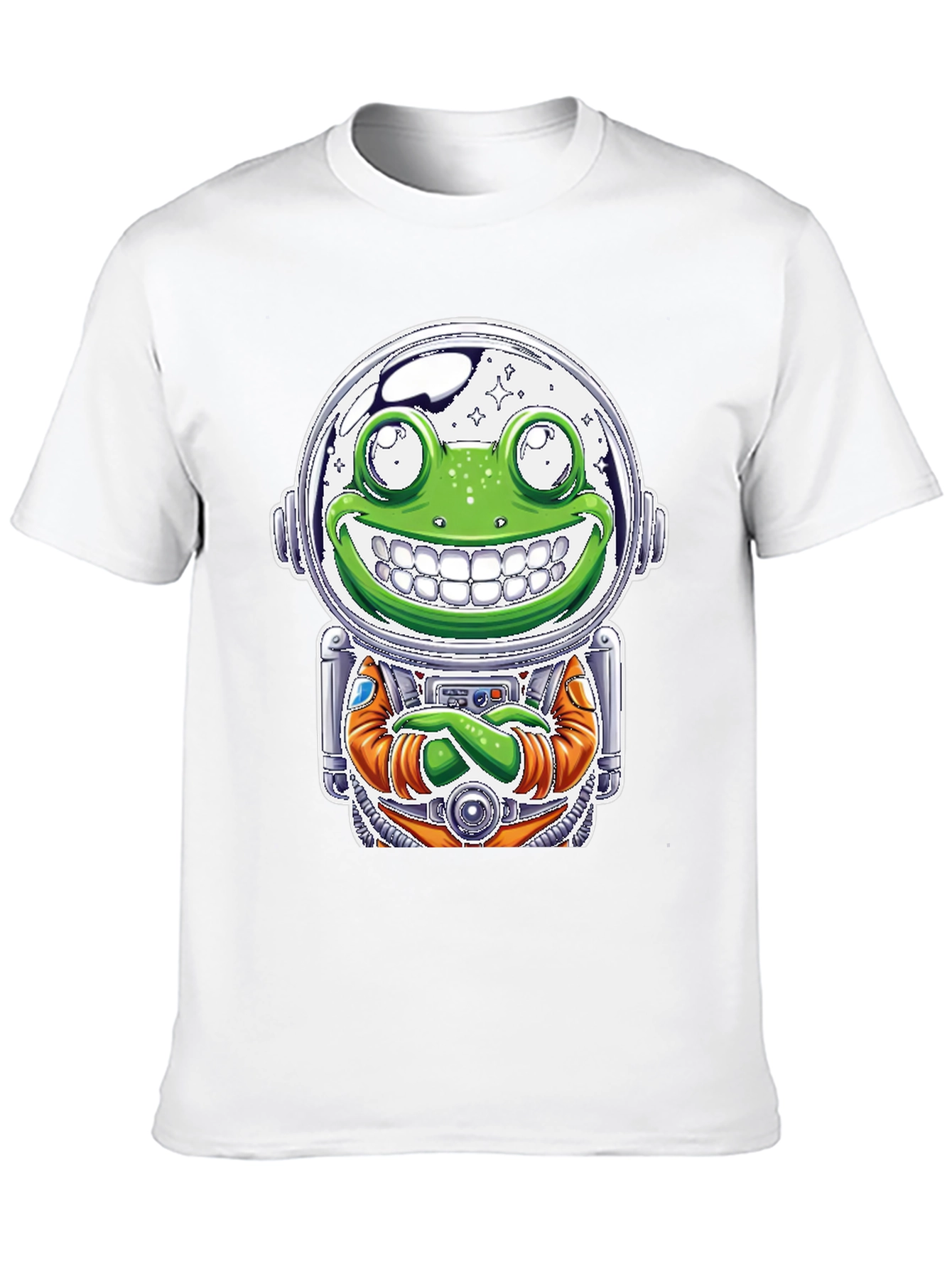 Frog Astronaut Graphic T-Shirt - Space Explorer Tee