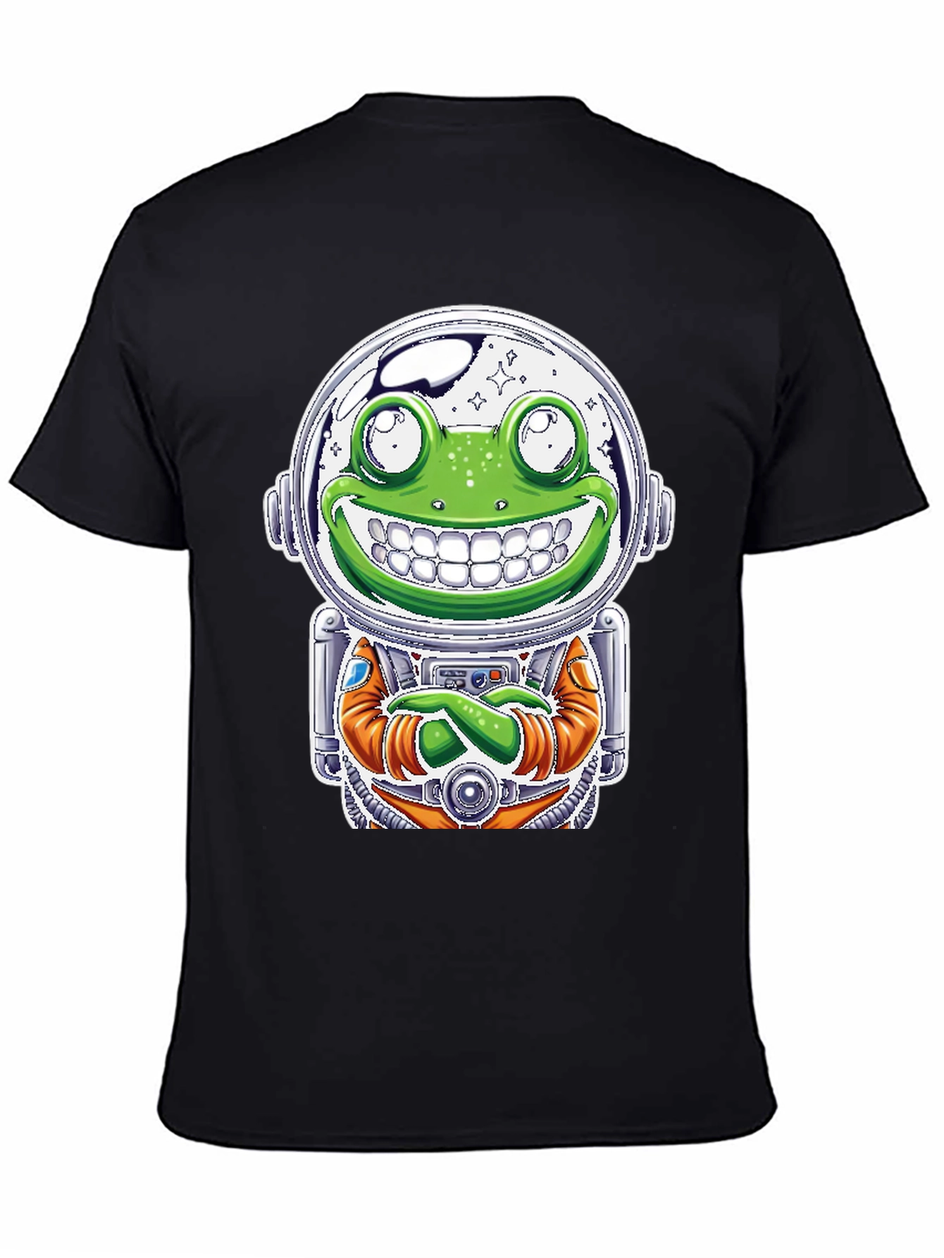 Frog Astronaut Graphic T-Shirt - Space Explorer Tee