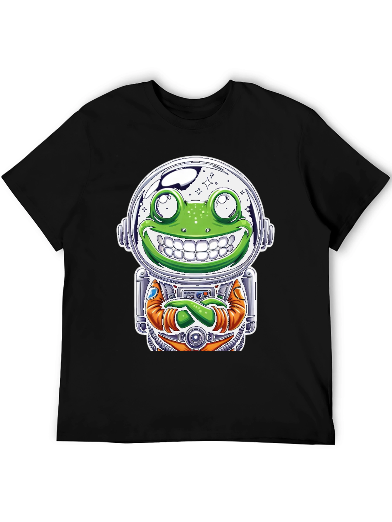Frog Astronaut Graphic T-Shirt - Space Explorer Tee