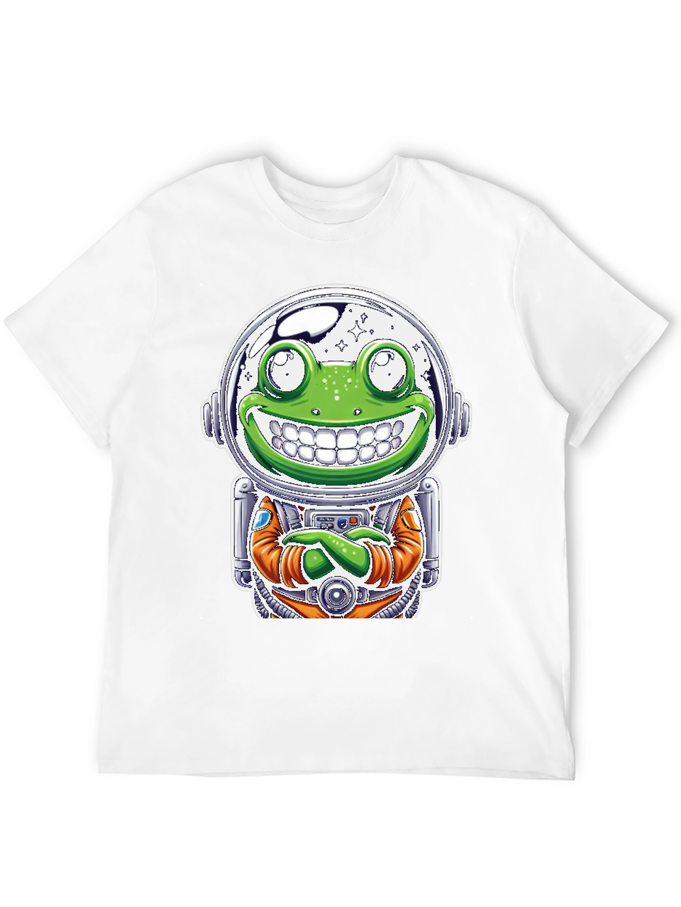 Frog Astronaut Graphic T-Shirt - Space Explorer Tee
