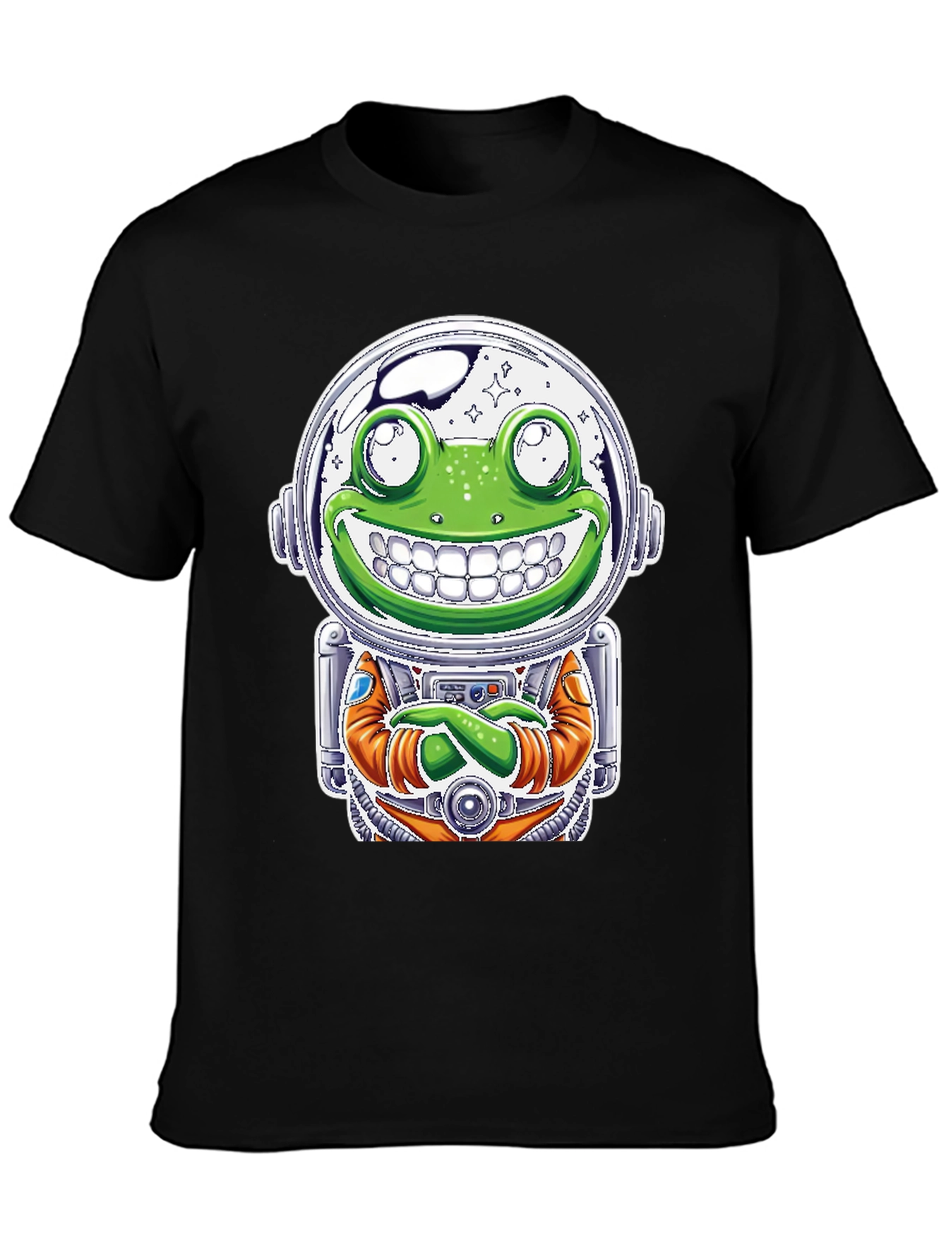 Frog Astronaut Graphic T-Shirt - Space Explorer Tee