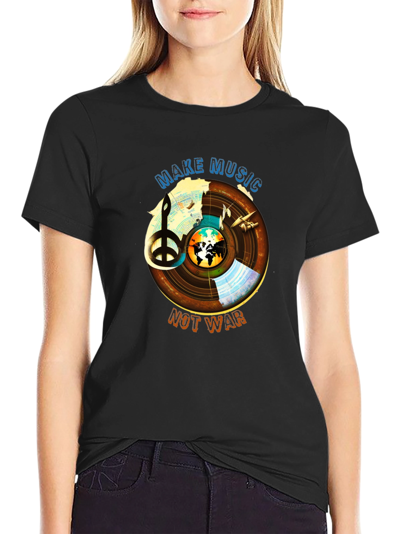 Make Music Not War Graphic Tee