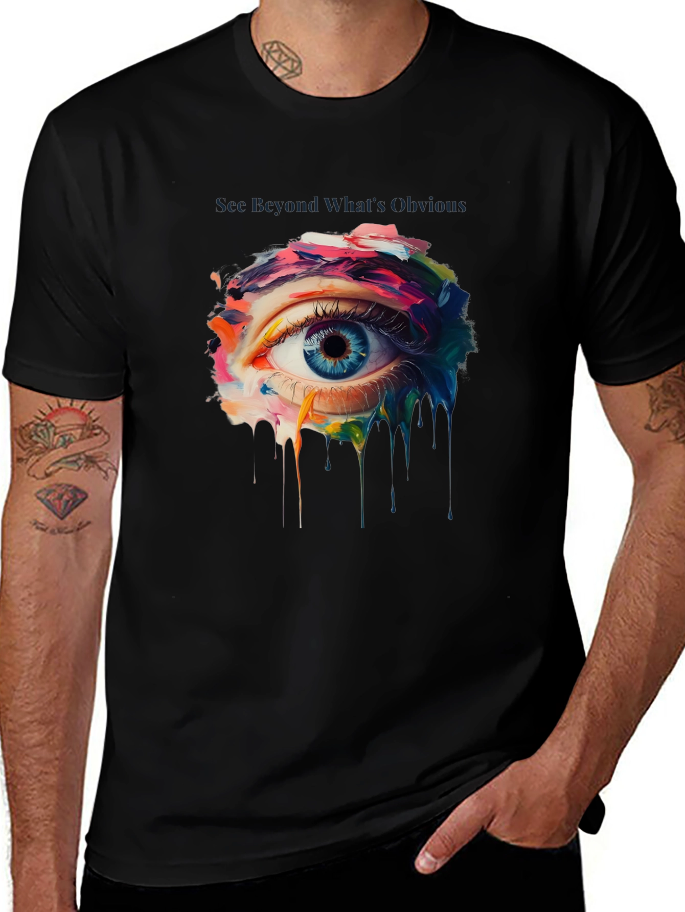 Eye See Beyond Graphic T-Shirt - Artistic Design