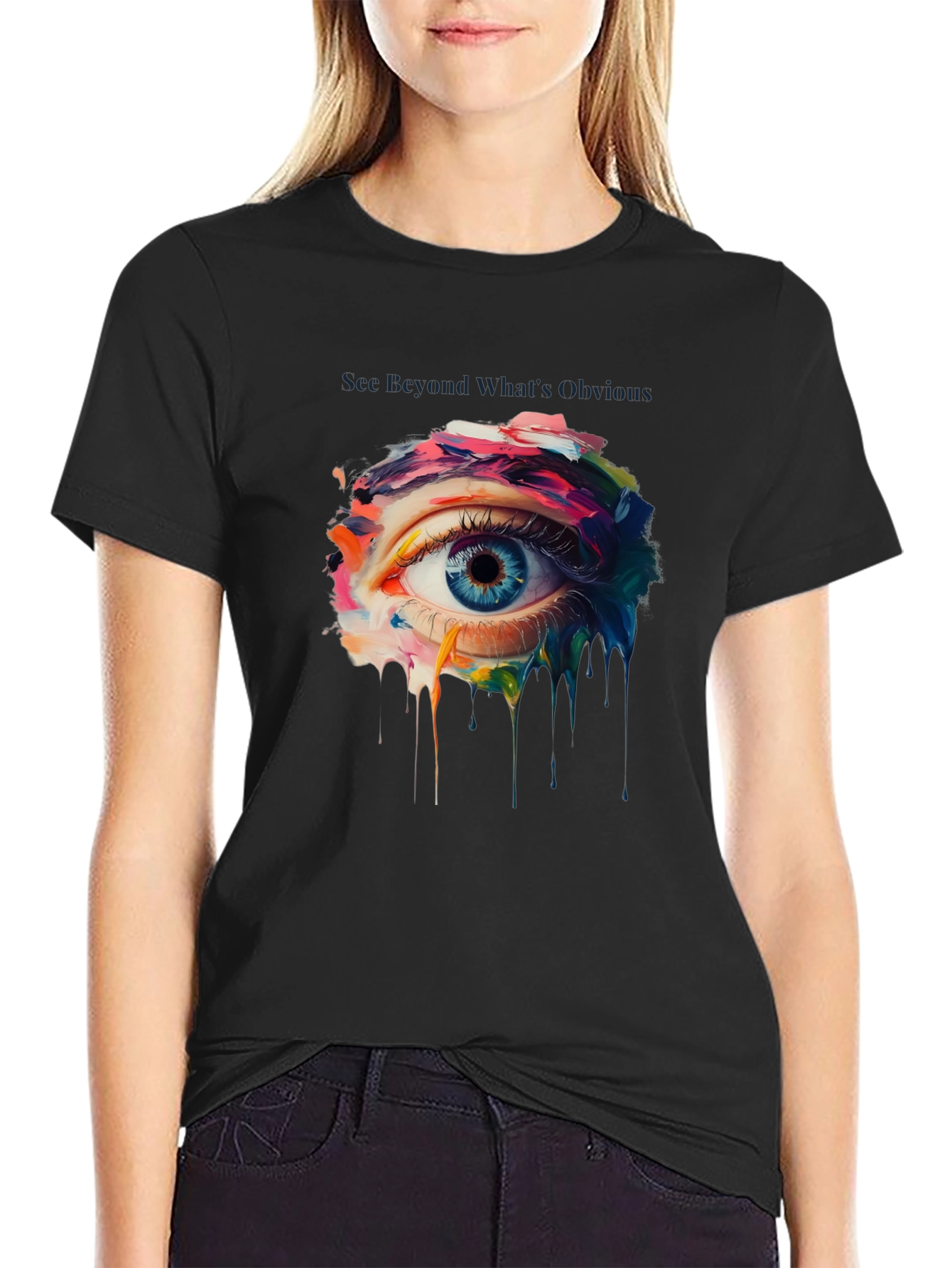 Eye See Beyond Graphic T-Shirt - Artistic Design