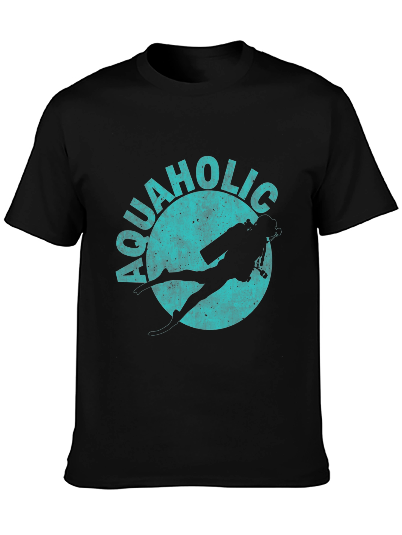 Aquaholic Scuba Diving Graphic T-Shirt