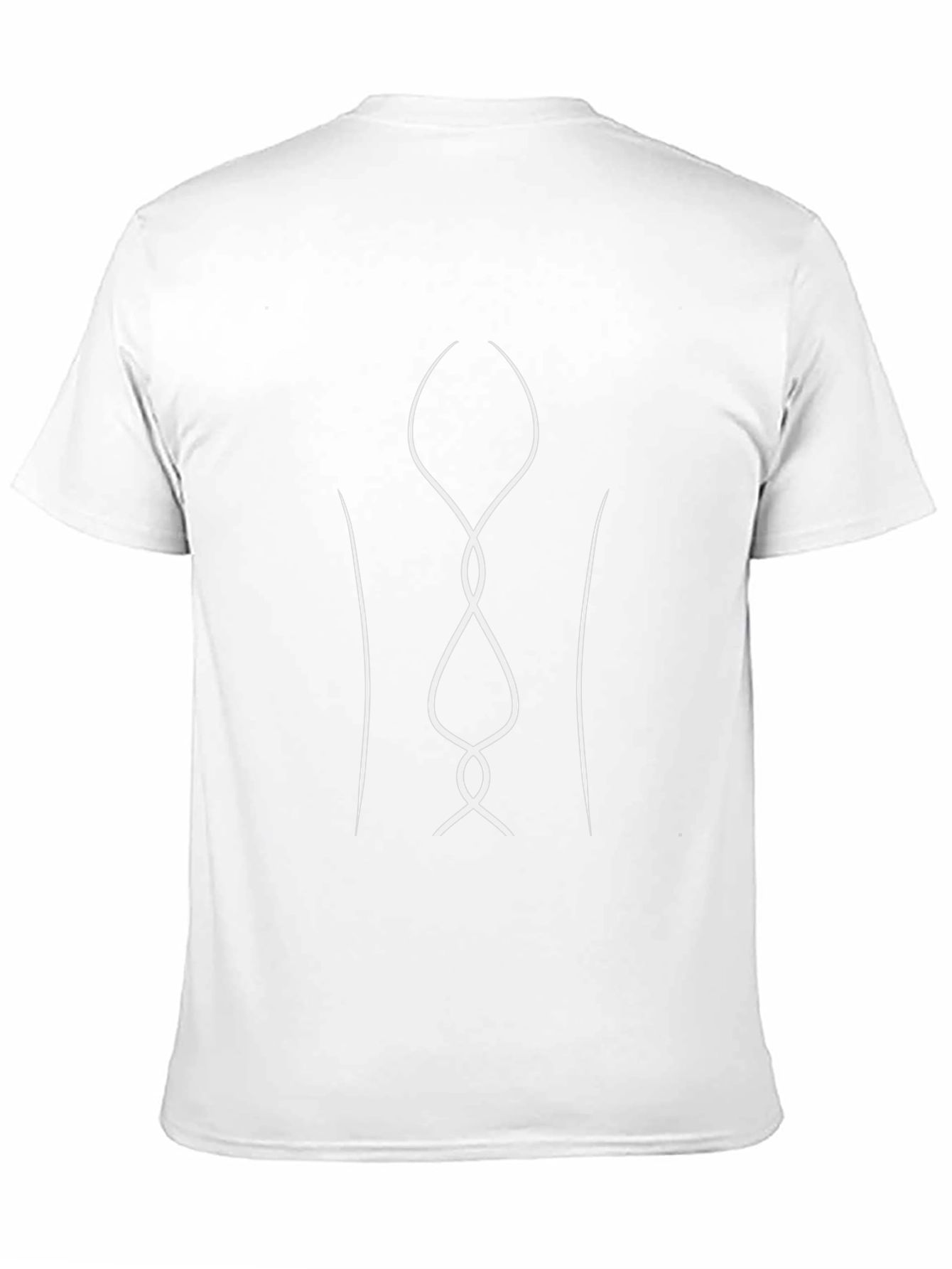 Abstract Line Art Graphic Tee - Black
