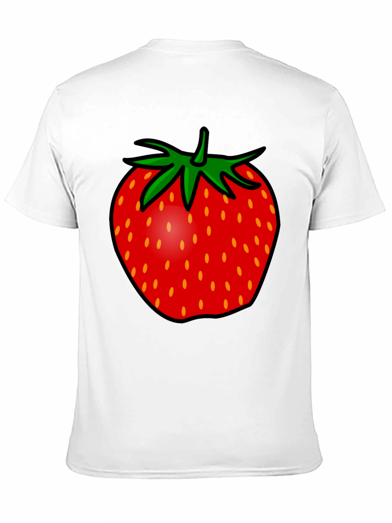 Strawberry Graphic Tee - Black Unisex T-Shirt