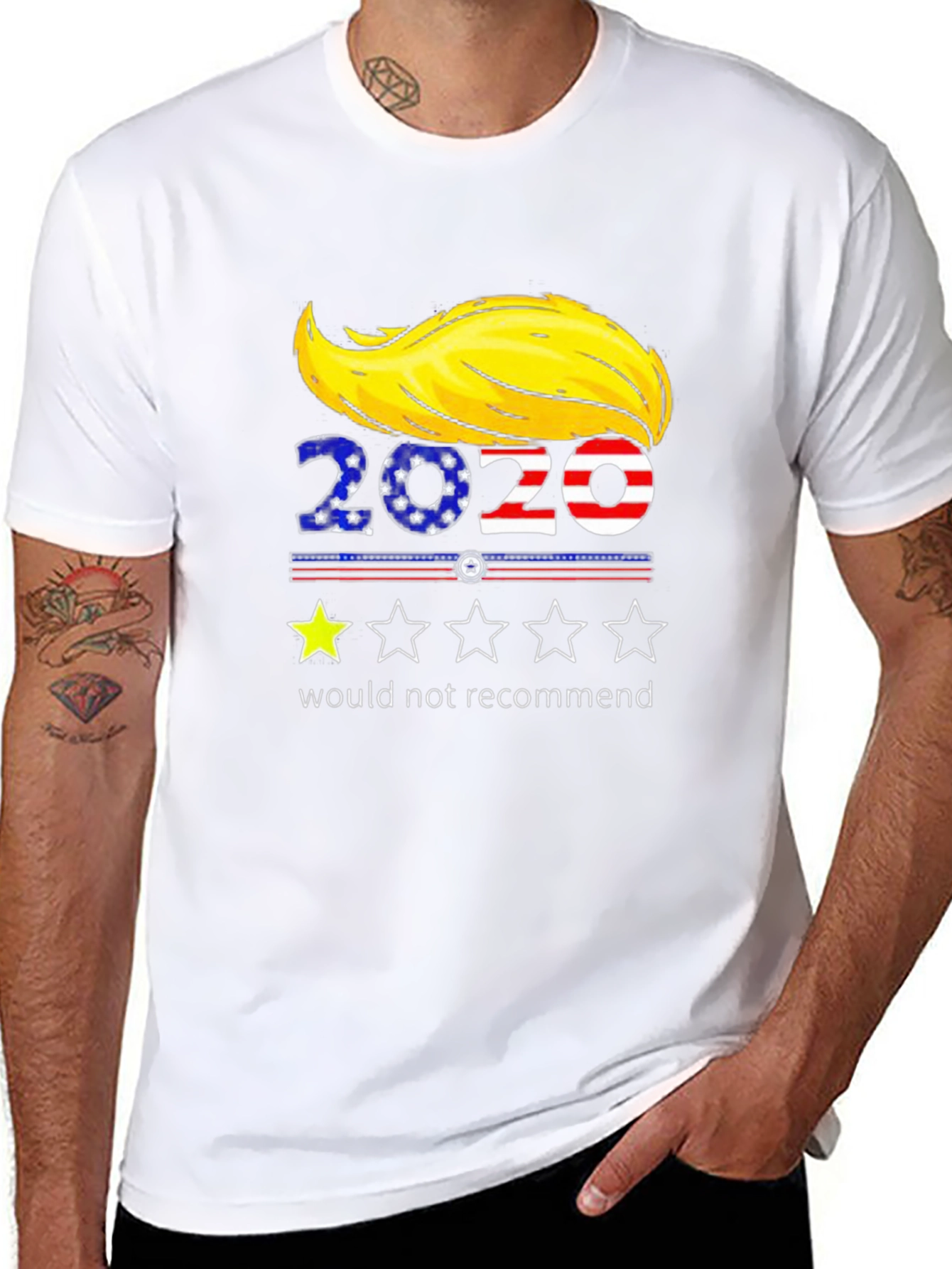 Funny Political T-Shirt - 2020 One Star Review