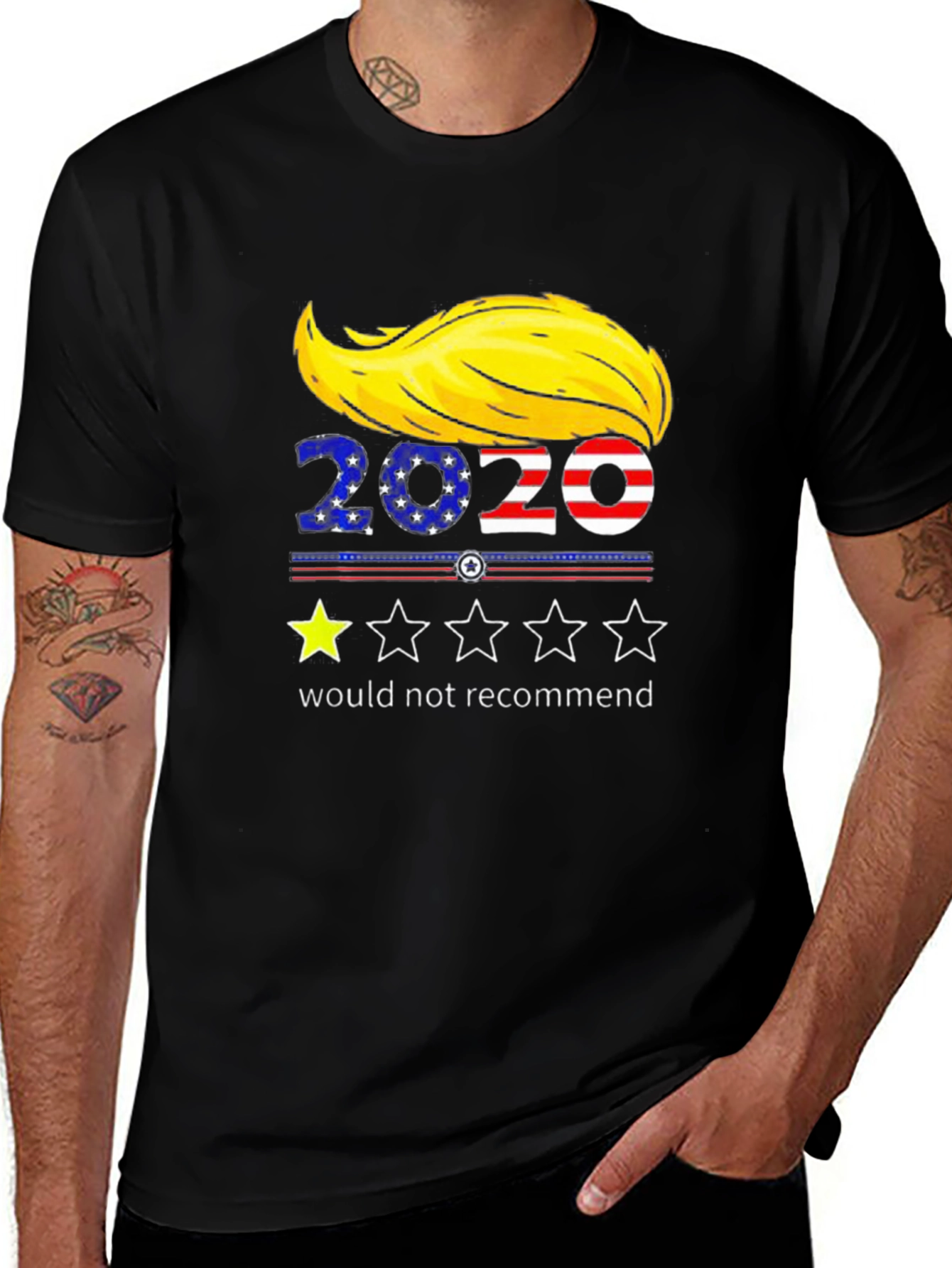 Funny Political T-Shirt - 2020 One Star Review