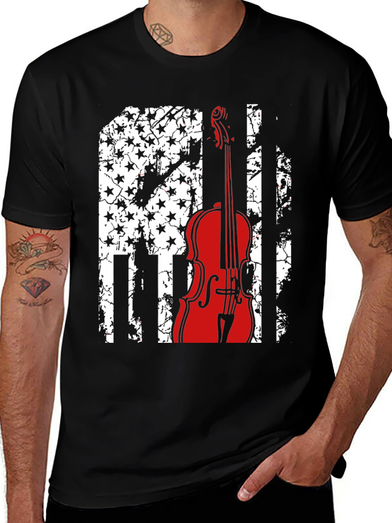 Patriotic Violin T-Shirt