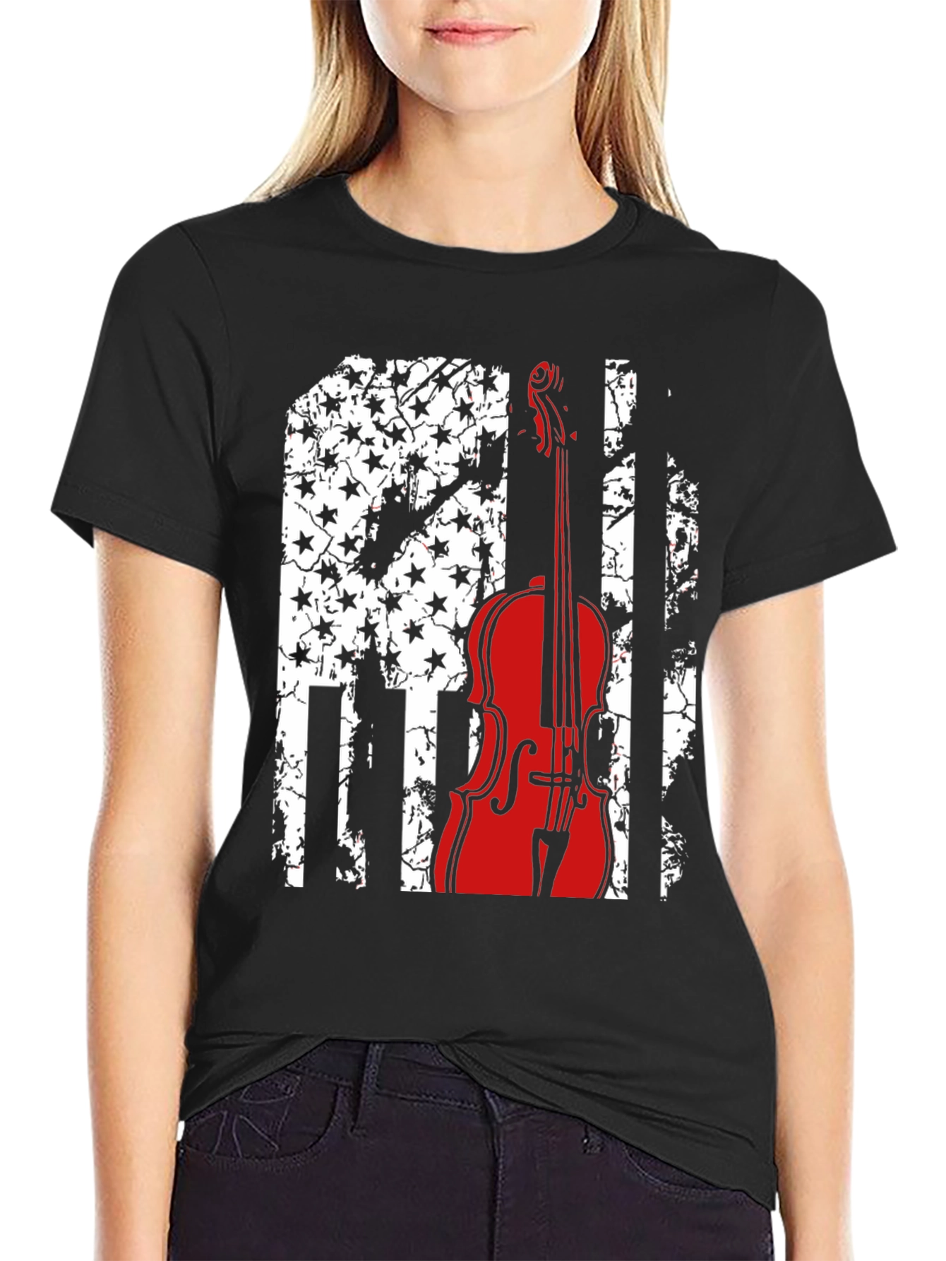 Patriotic Violin T-Shirt