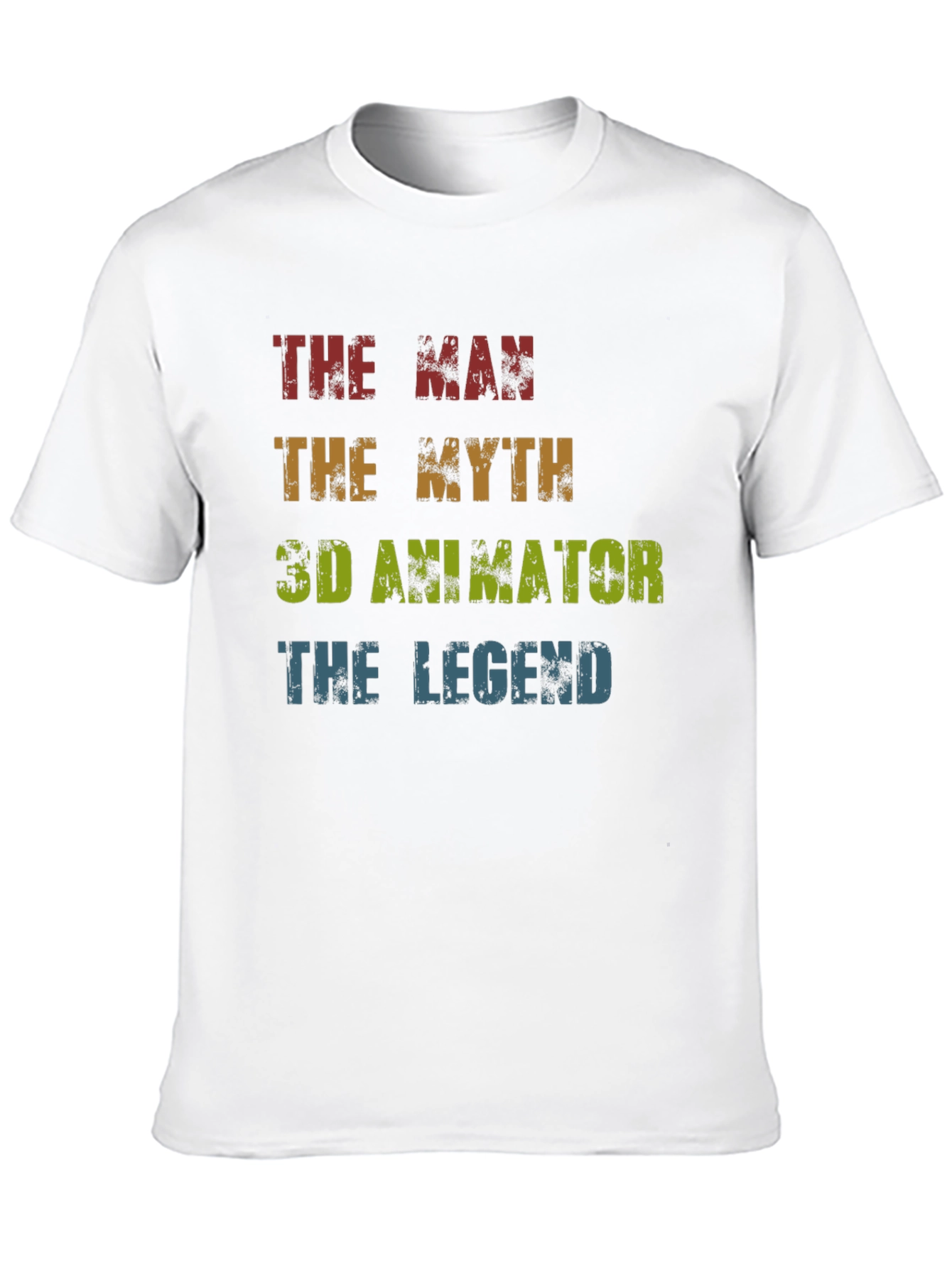 The Man The Myth 3D Animator Legend T-Shirt