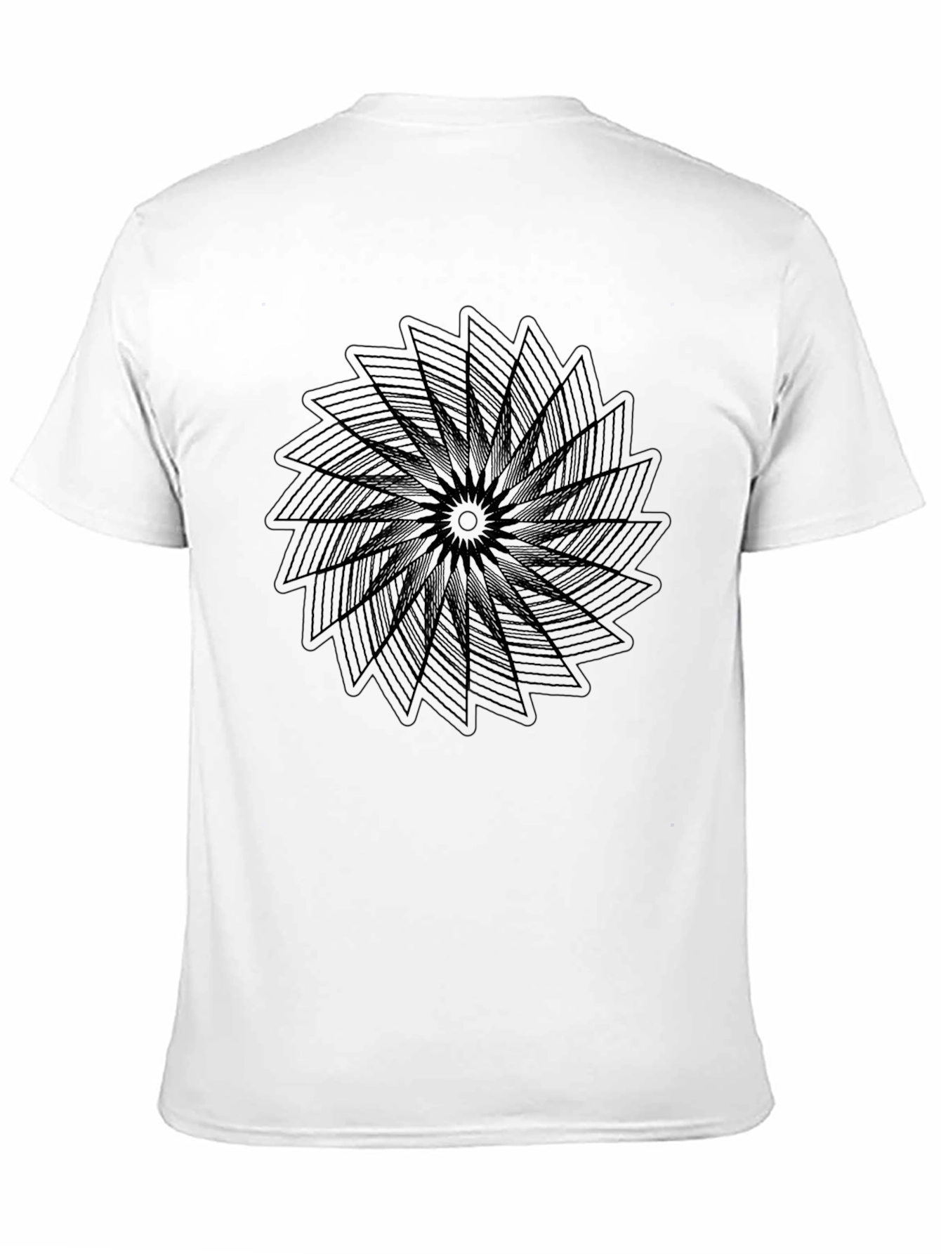 Geometric Mandala Black T-Shirt