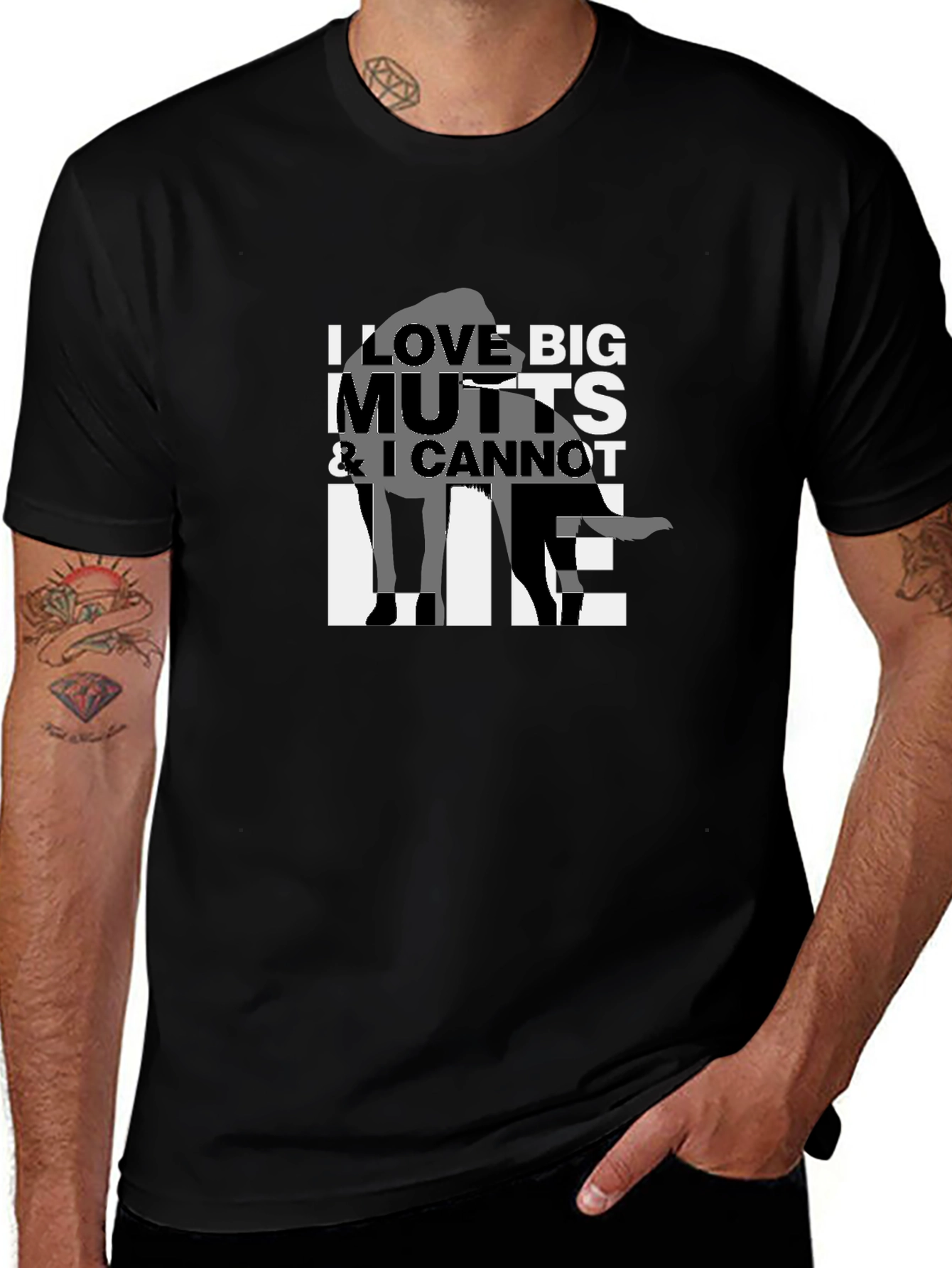 I Love Big Mutts T-Shirt - Unisex Tee