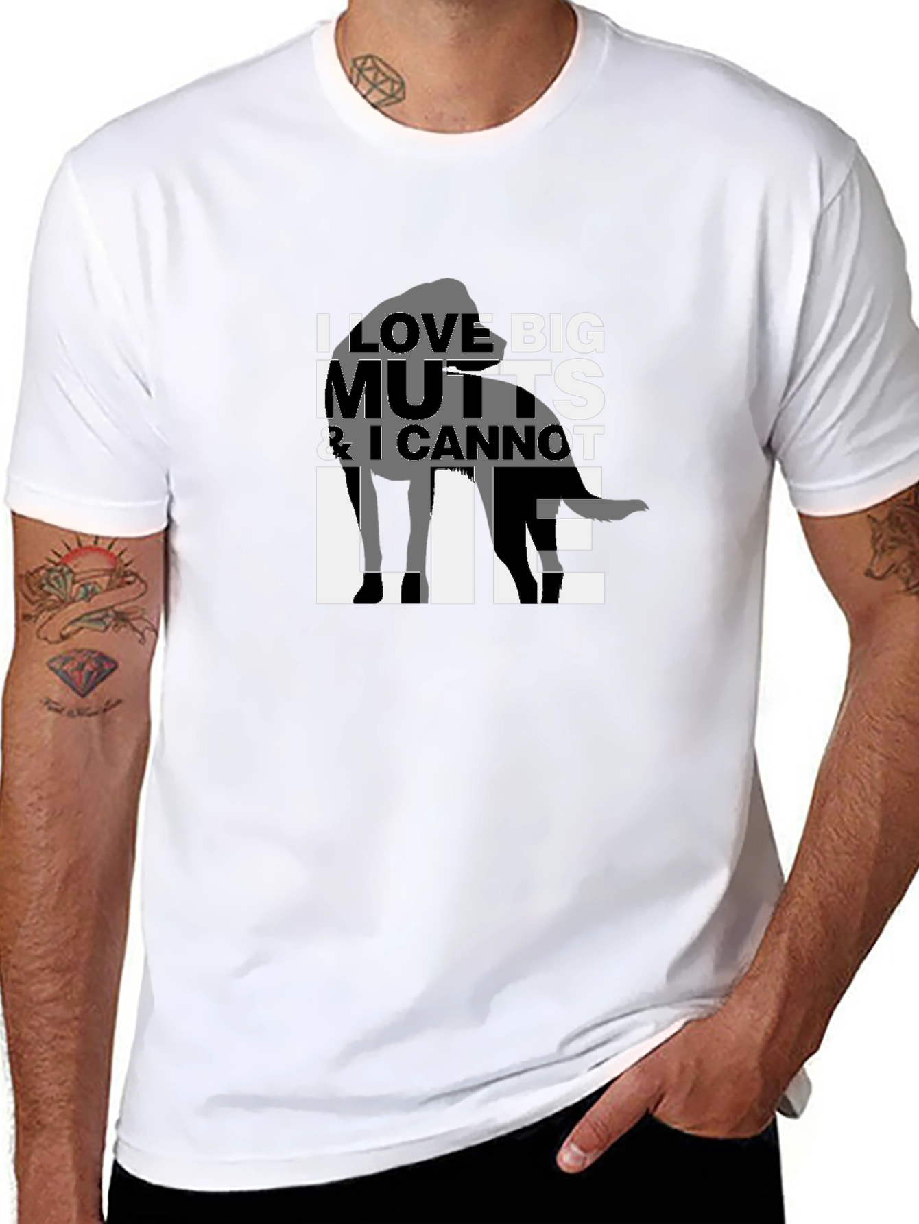 I Love Big Mutts T-Shirt - Unisex Tee