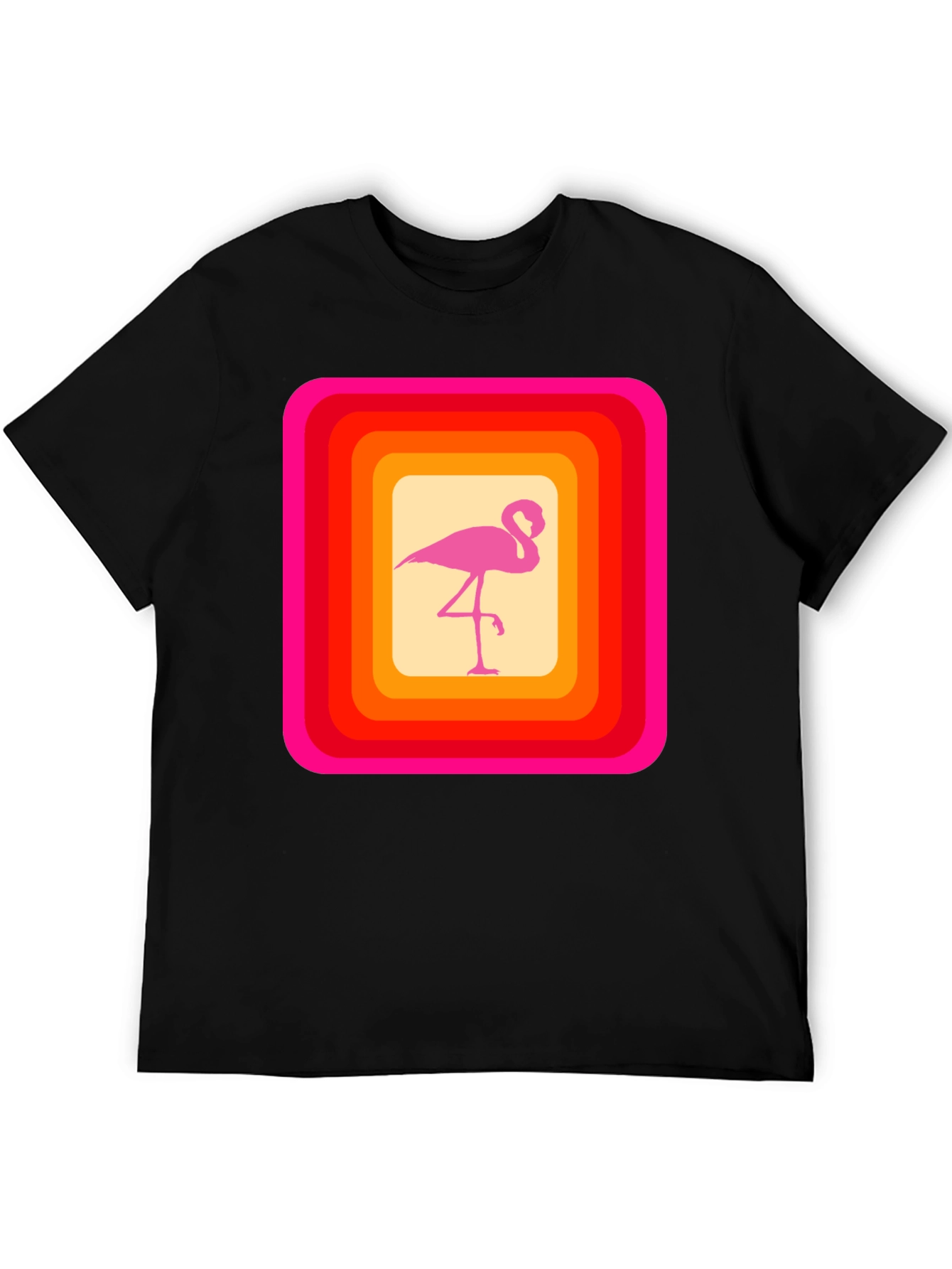 Retro Flamingo Graphic T-Shirt
