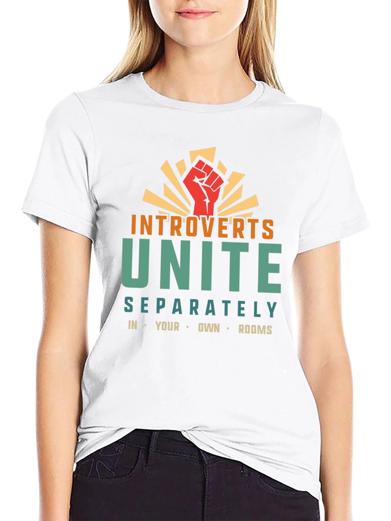 Introverts Unite T-Shirt - Separately in Your Own Rooms