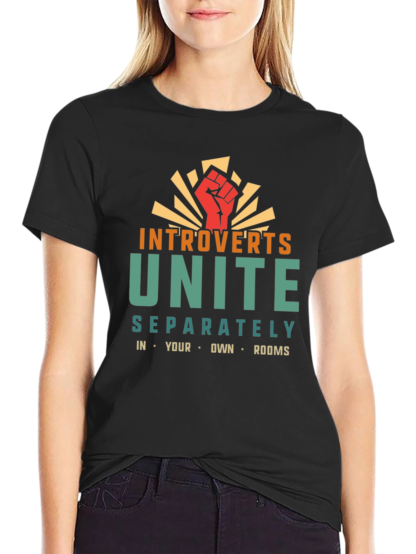 Introverts Unite T-Shirt - Separately in Your Own Rooms