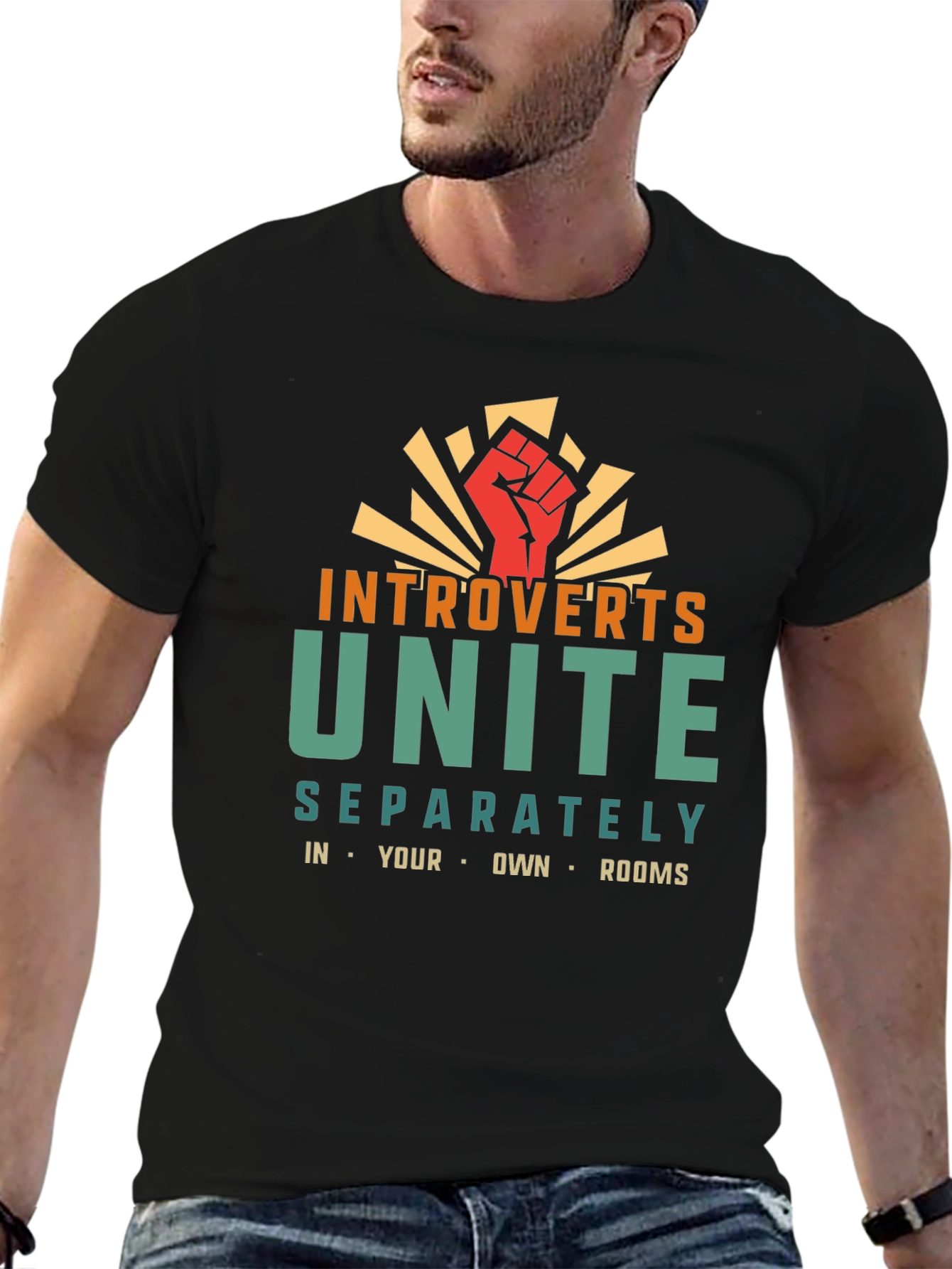 Introverts Unite T-Shirt - Separately in Your Own Rooms