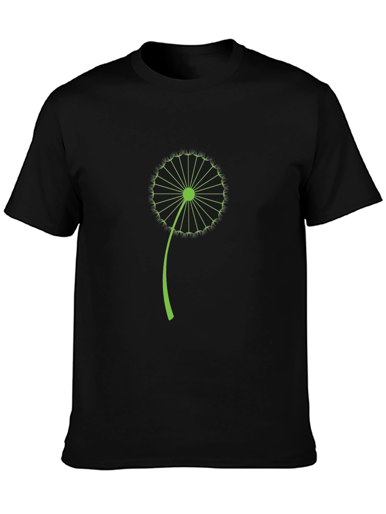 Dandelion Graphic Black Tee