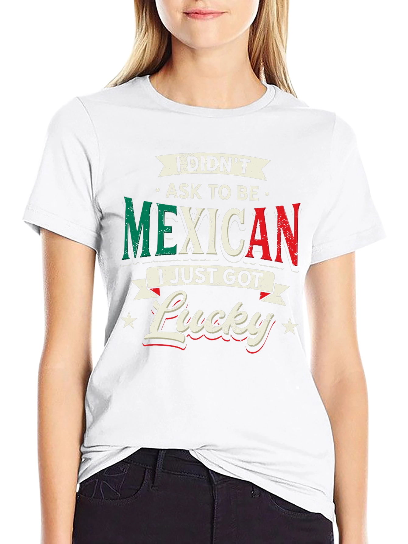 Funny Didnt Ask to Be Mexican Graphic Tee